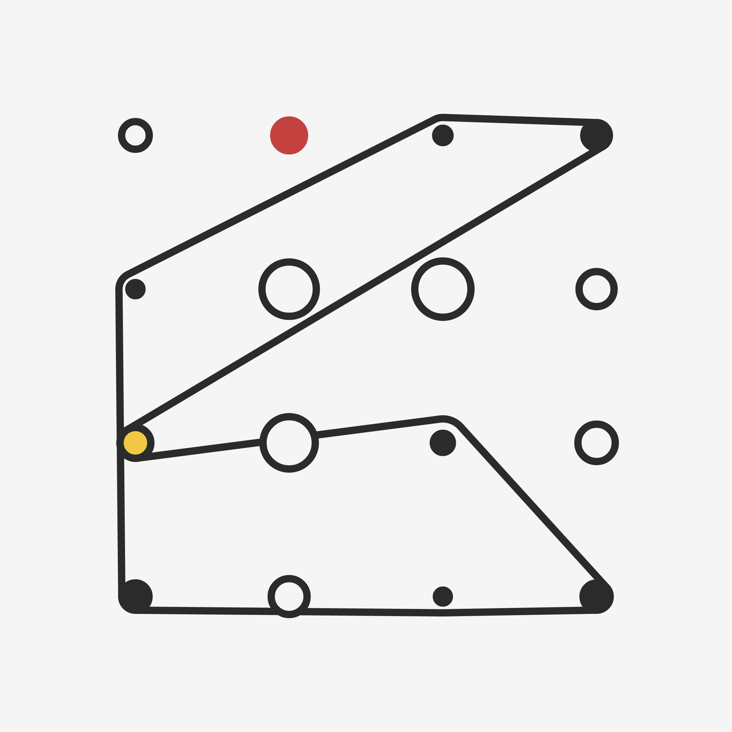 Art Blocks - Art Blocks v2 - Ringers #966 - NFT # 13000966