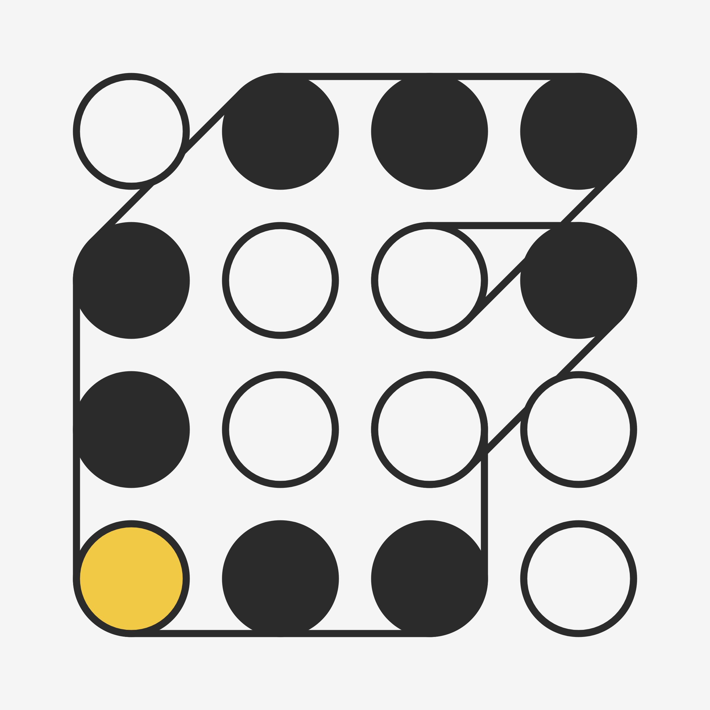 Art Blocks - Art Blocks v2 - Ringers #995 - NFT # 13000995