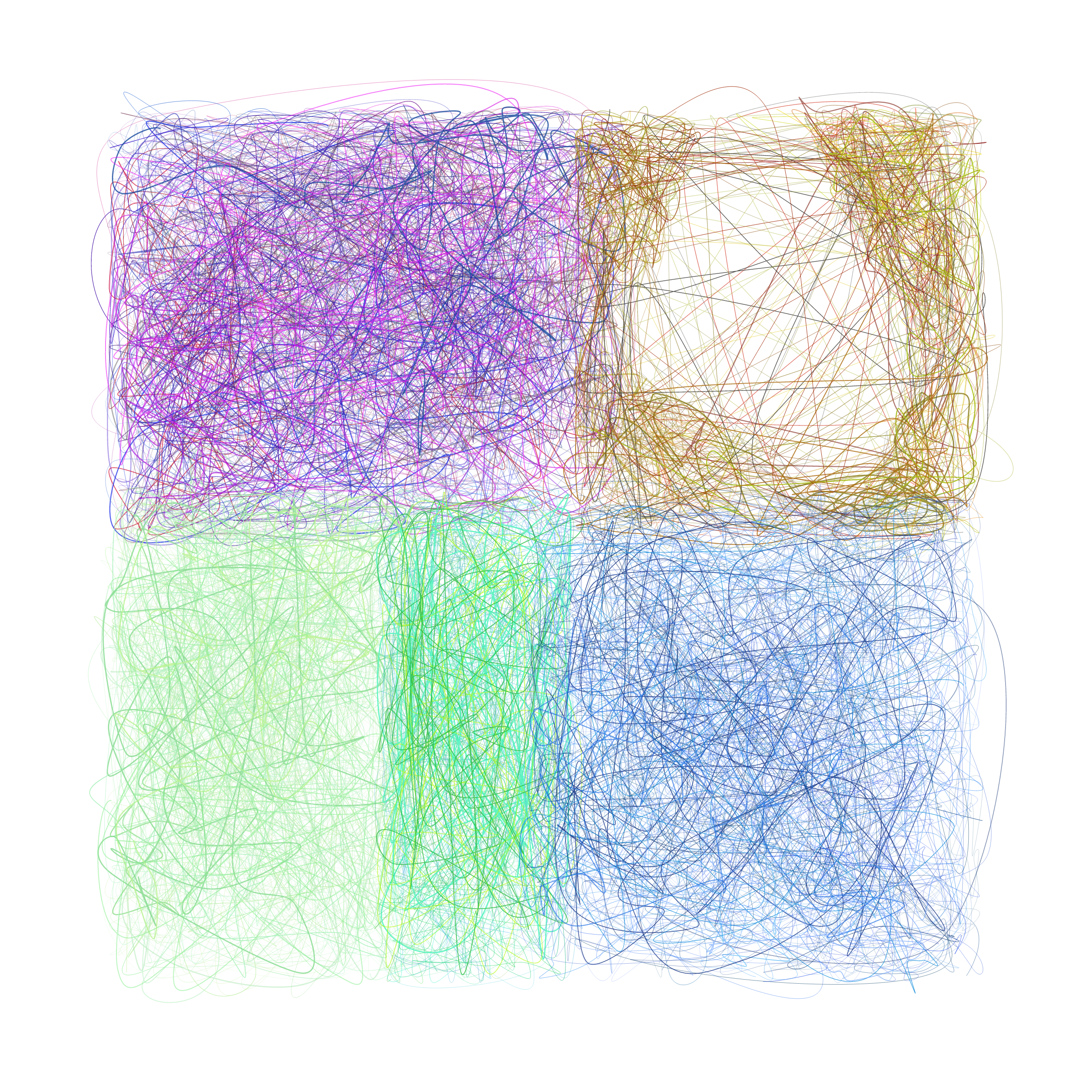 Art Blocks - Art Blocks v2 - Scribbled Boundaries #8 - NFT # 131000008