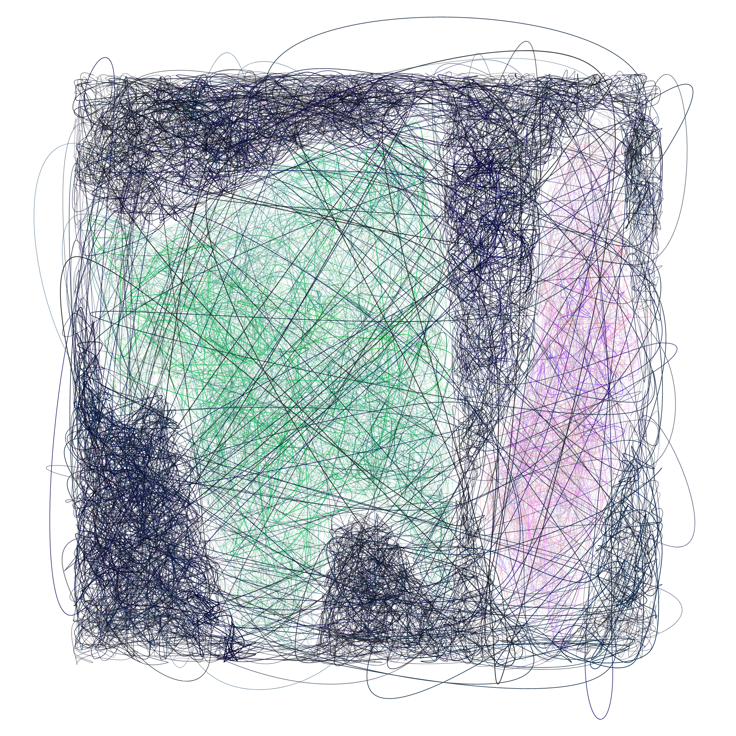 Art Blocks - Art Blocks v2 - Scribbled Boundaries #18 - NFT # 131000018