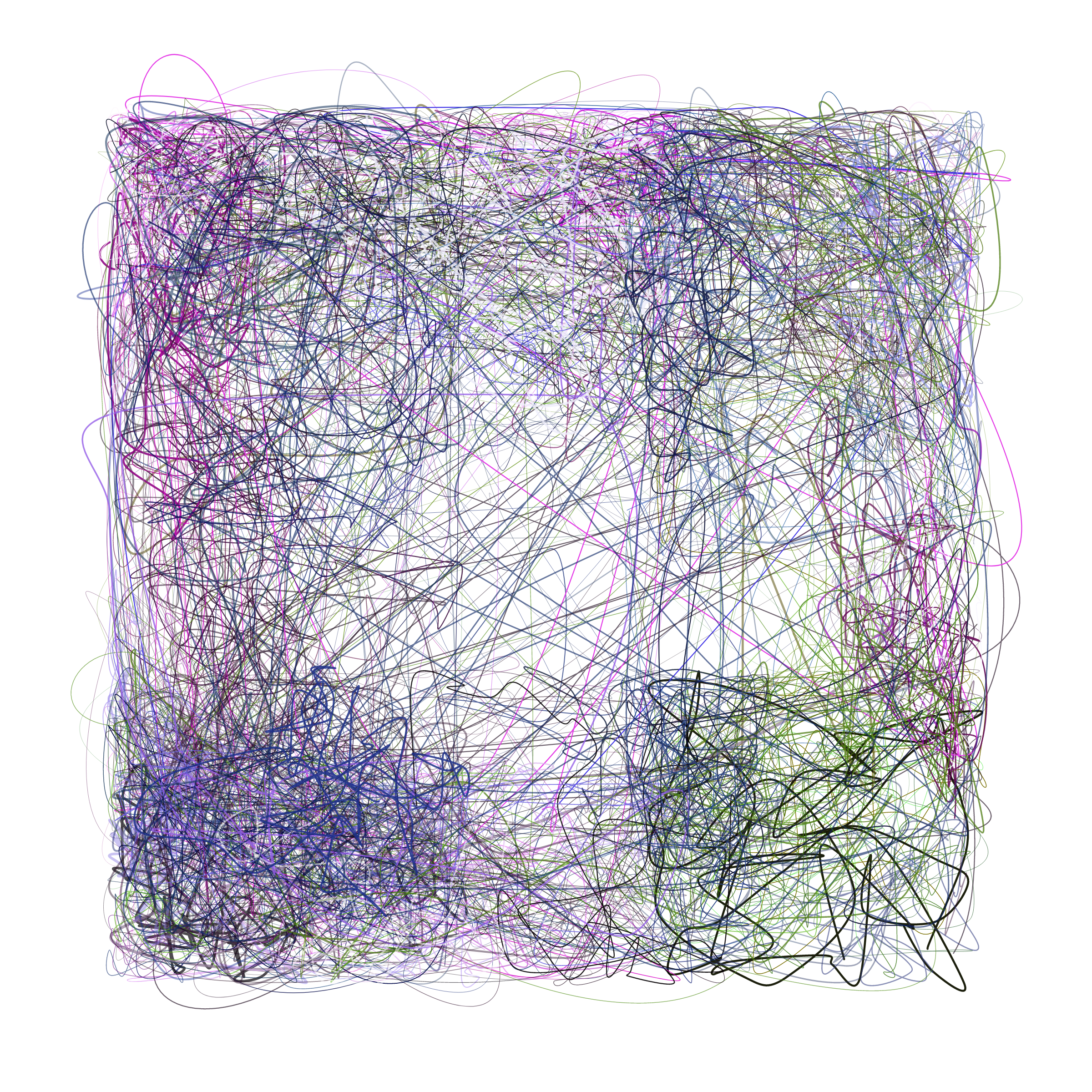 Art Blocks - Art Blocks v2 - Scribbled Boundaries #25 - NFT # 131000025