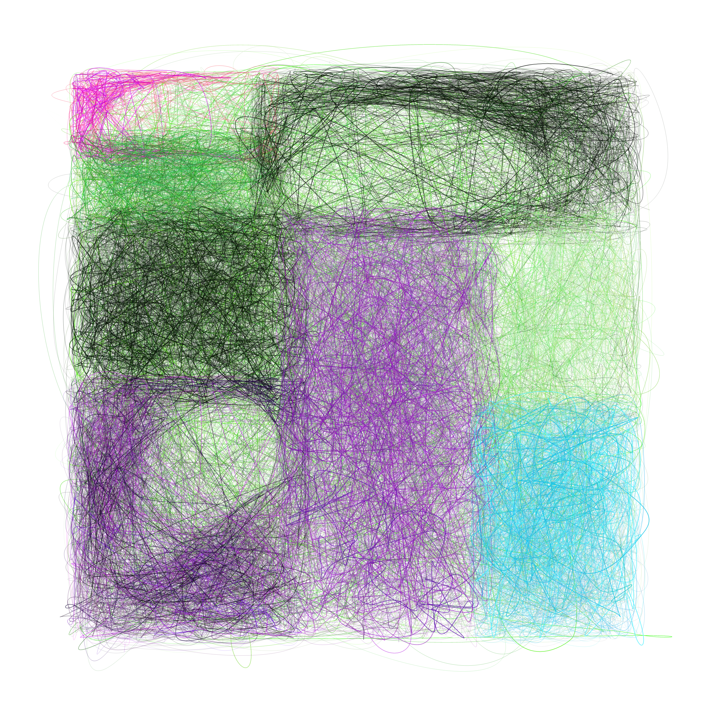 Art Blocks - Art Blocks v2 - Scribbled Boundaries #34 - NFT # 131000034