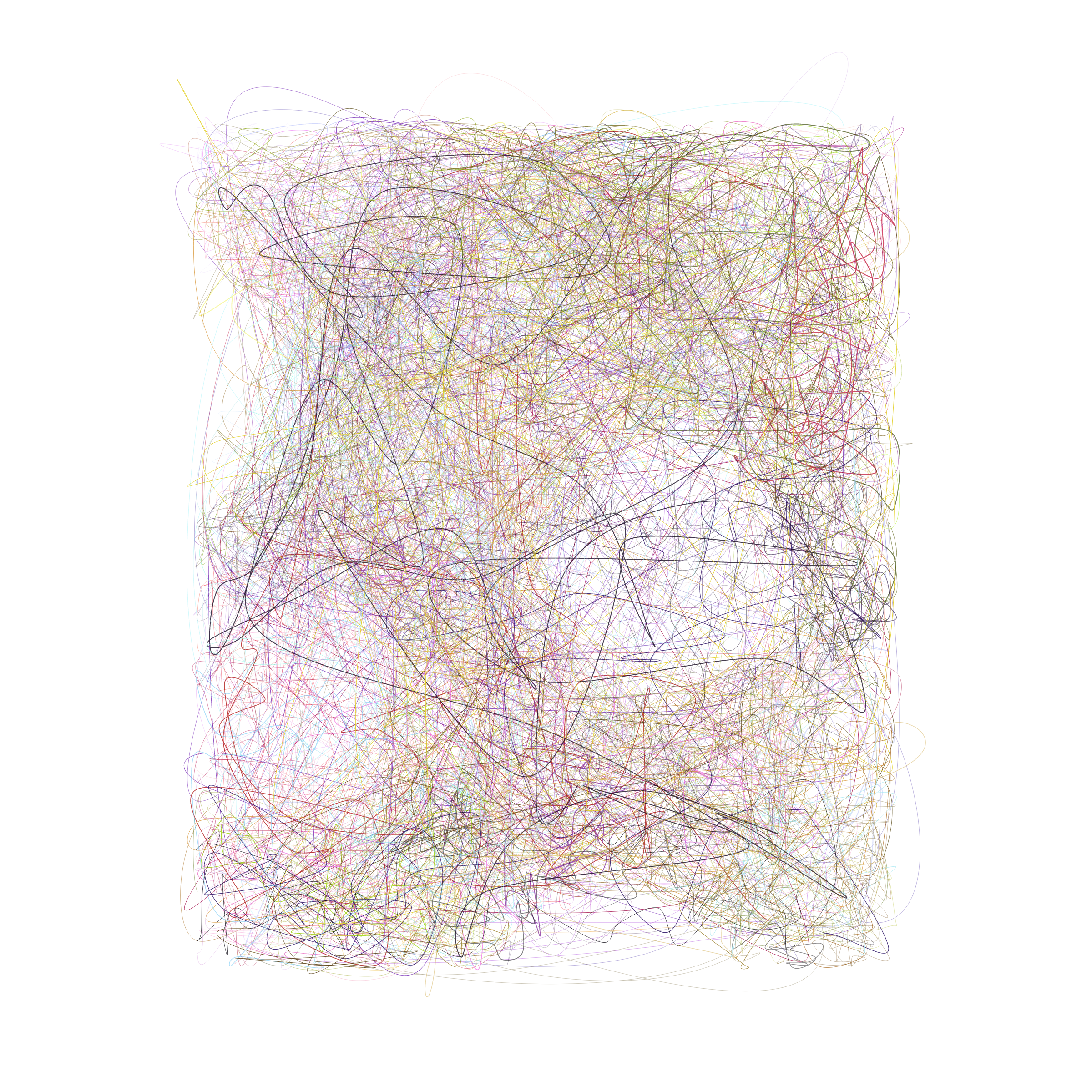 Art Blocks - Art Blocks v2 - Scribbled Boundaries #44 - NFT # 131000044