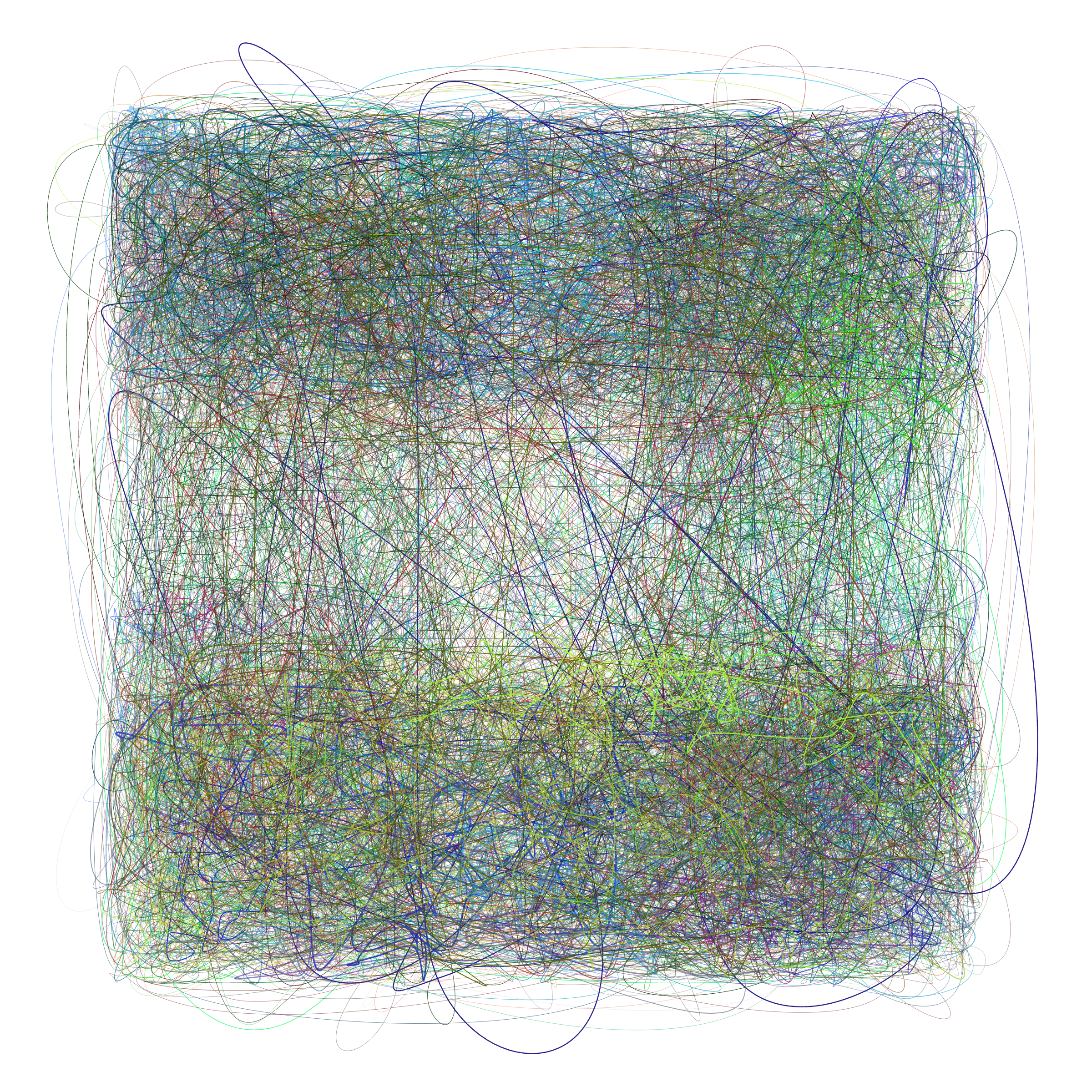 Art Blocks - Art Blocks v2 - Scribbled Boundaries #58 - NFT # 131000058