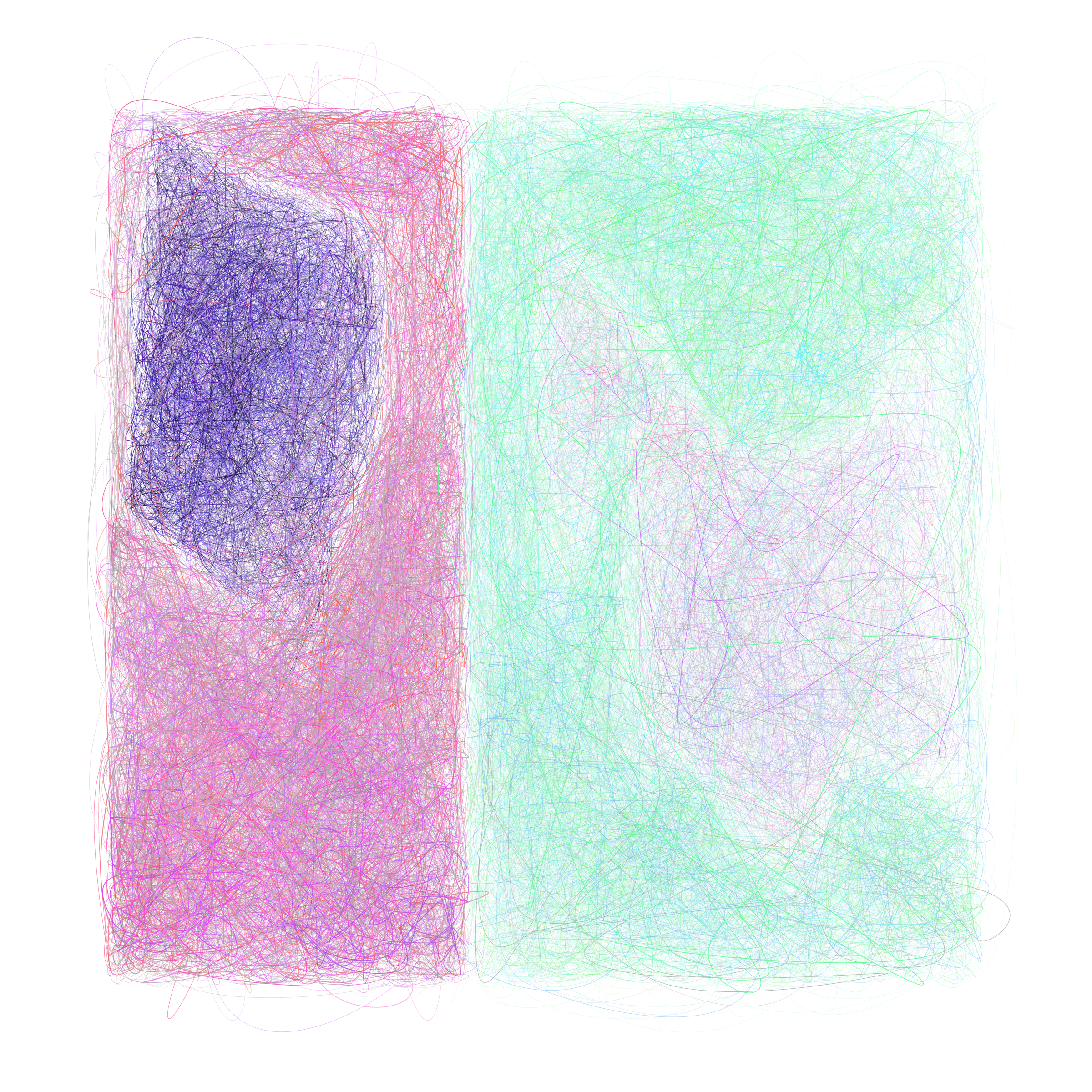 Art Blocks - Art Blocks v2 - Scribbled Boundaries #70 - NFT # 131000070