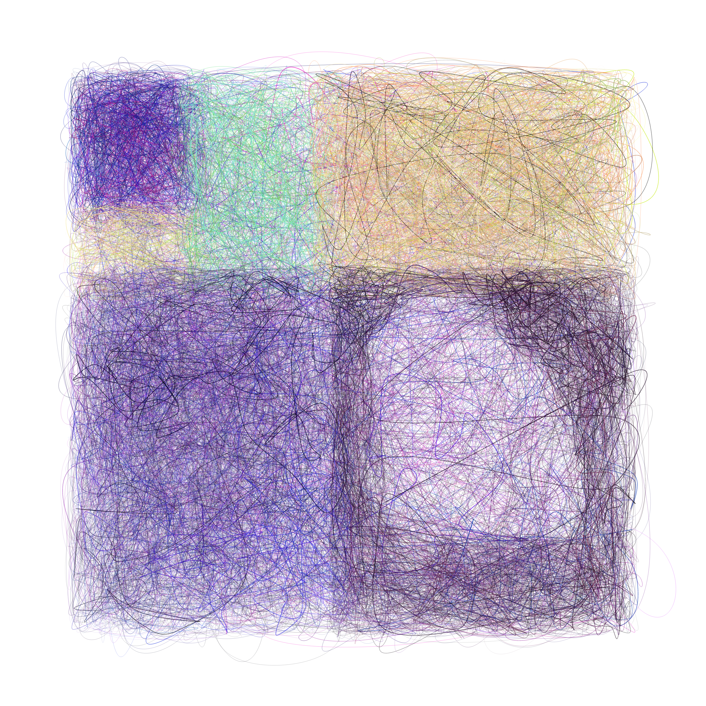 Art Blocks - Art Blocks v2 - Scribbled Boundaries #72 - NFT # 131000072