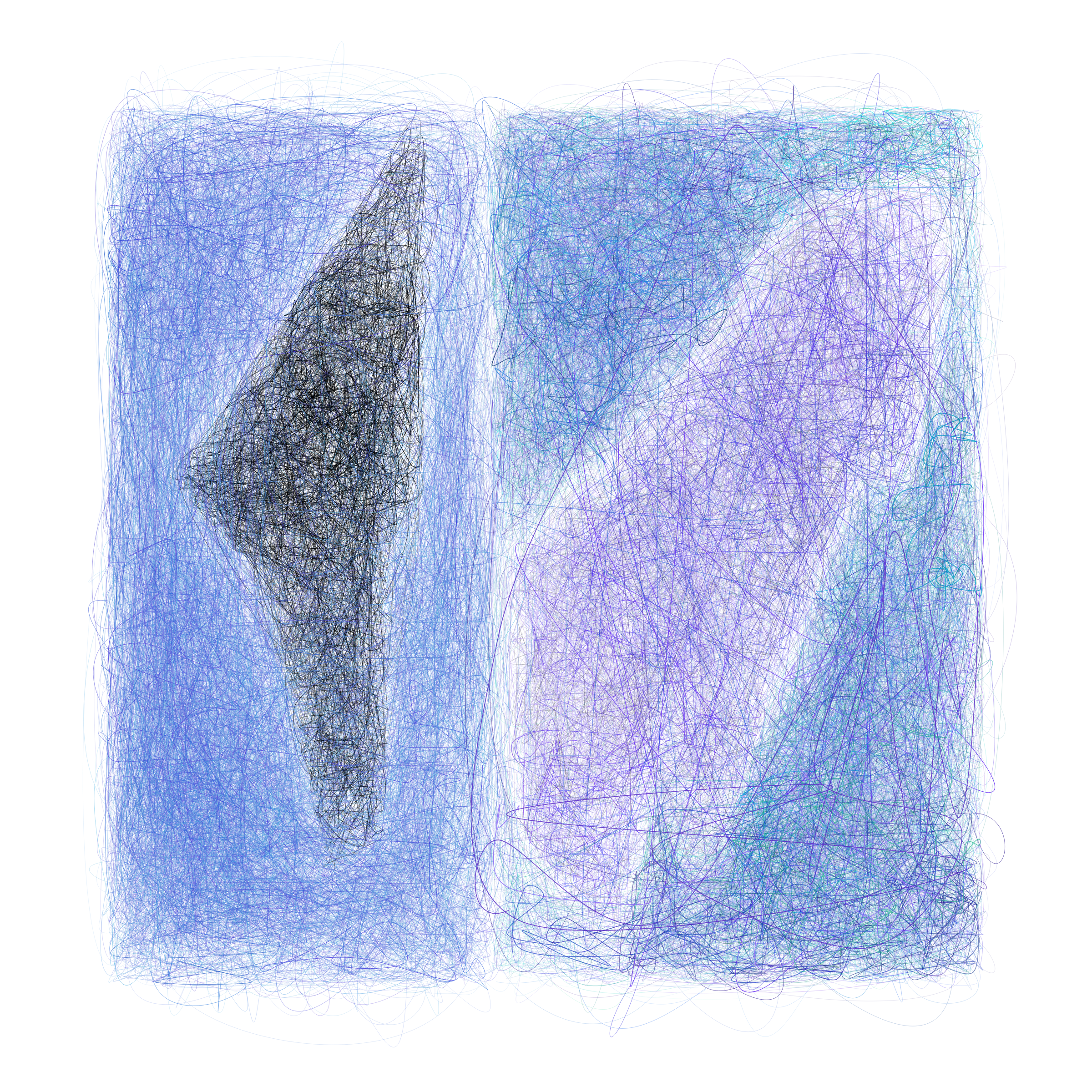 Art Blocks - Art Blocks v2 - Scribbled Boundaries #75 - NFT # 131000075