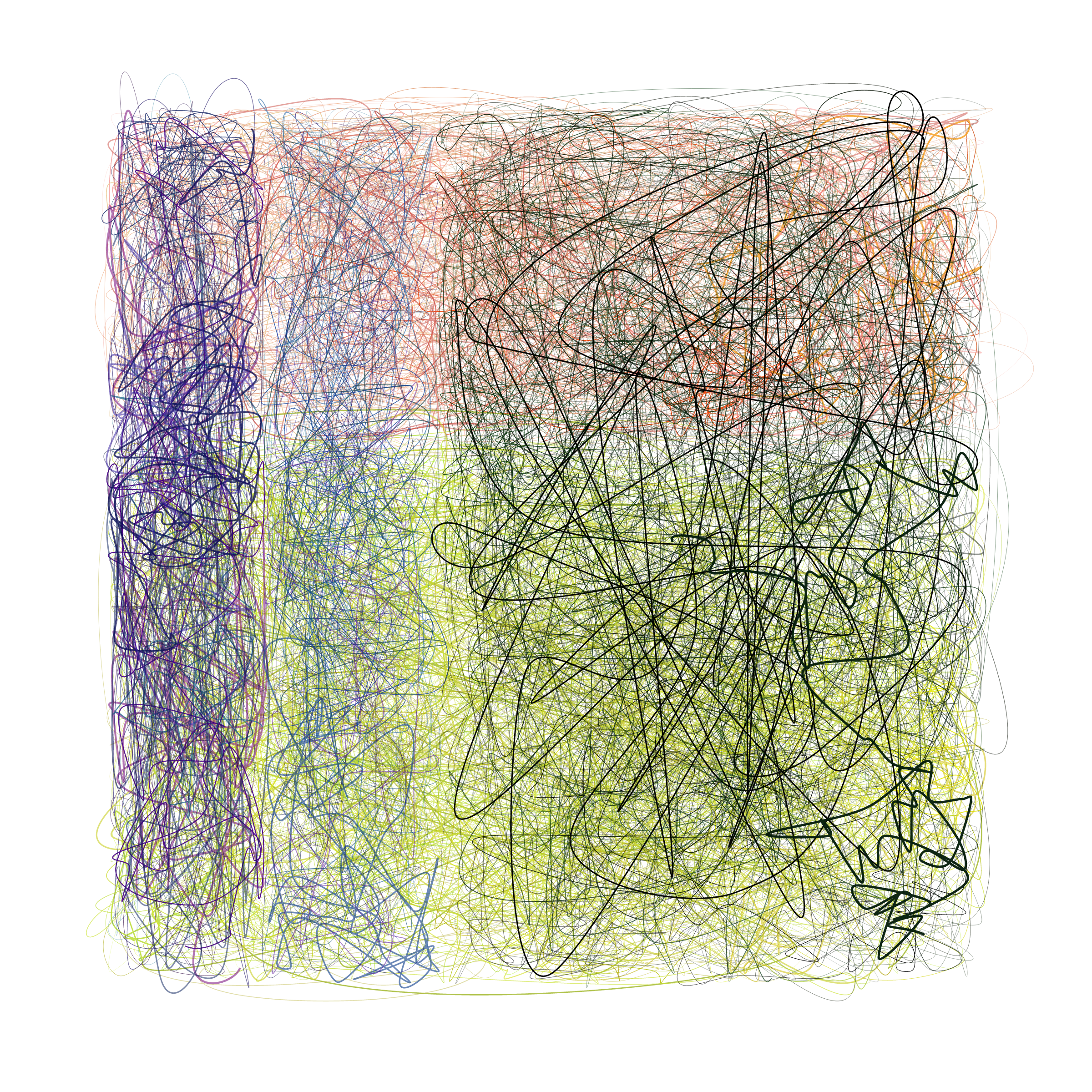 Art Blocks - Art Blocks v2 - Scribbled Boundaries #76 - NFT # 131000076