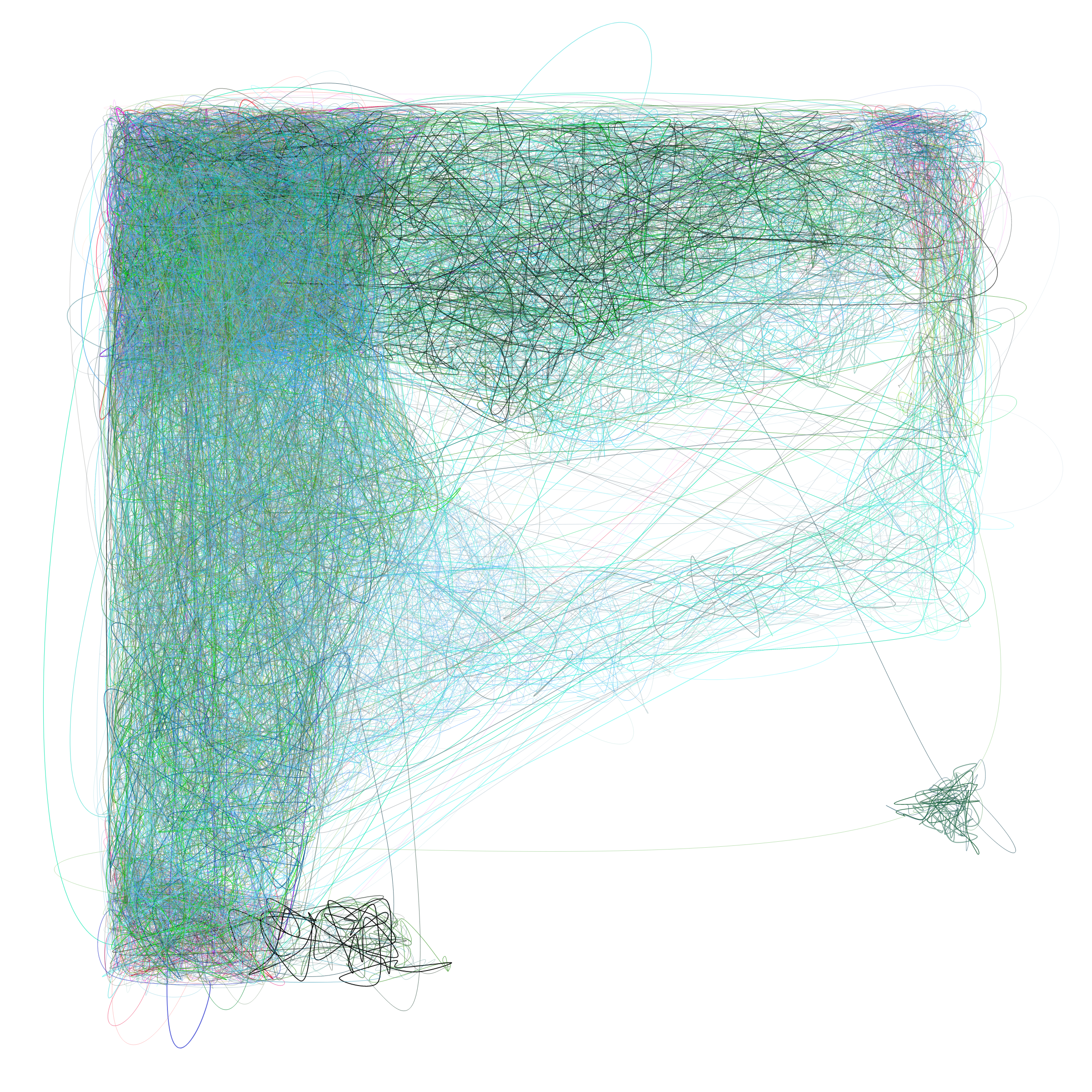 Art Blocks - Art Blocks v2 - Scribbled Boundaries #78 - NFT # 131000078