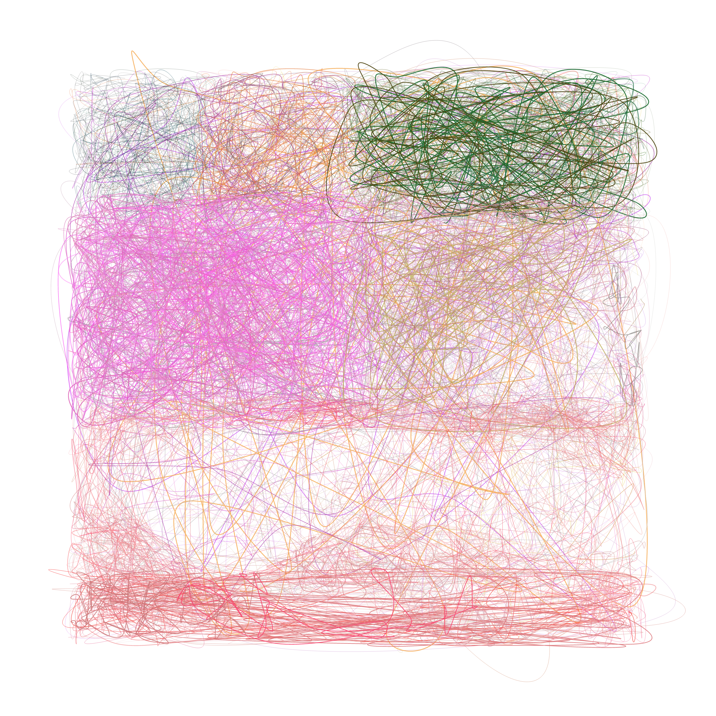 Art Blocks - Art Blocks v2 - Scribbled Boundaries #91 - NFT # 131000091