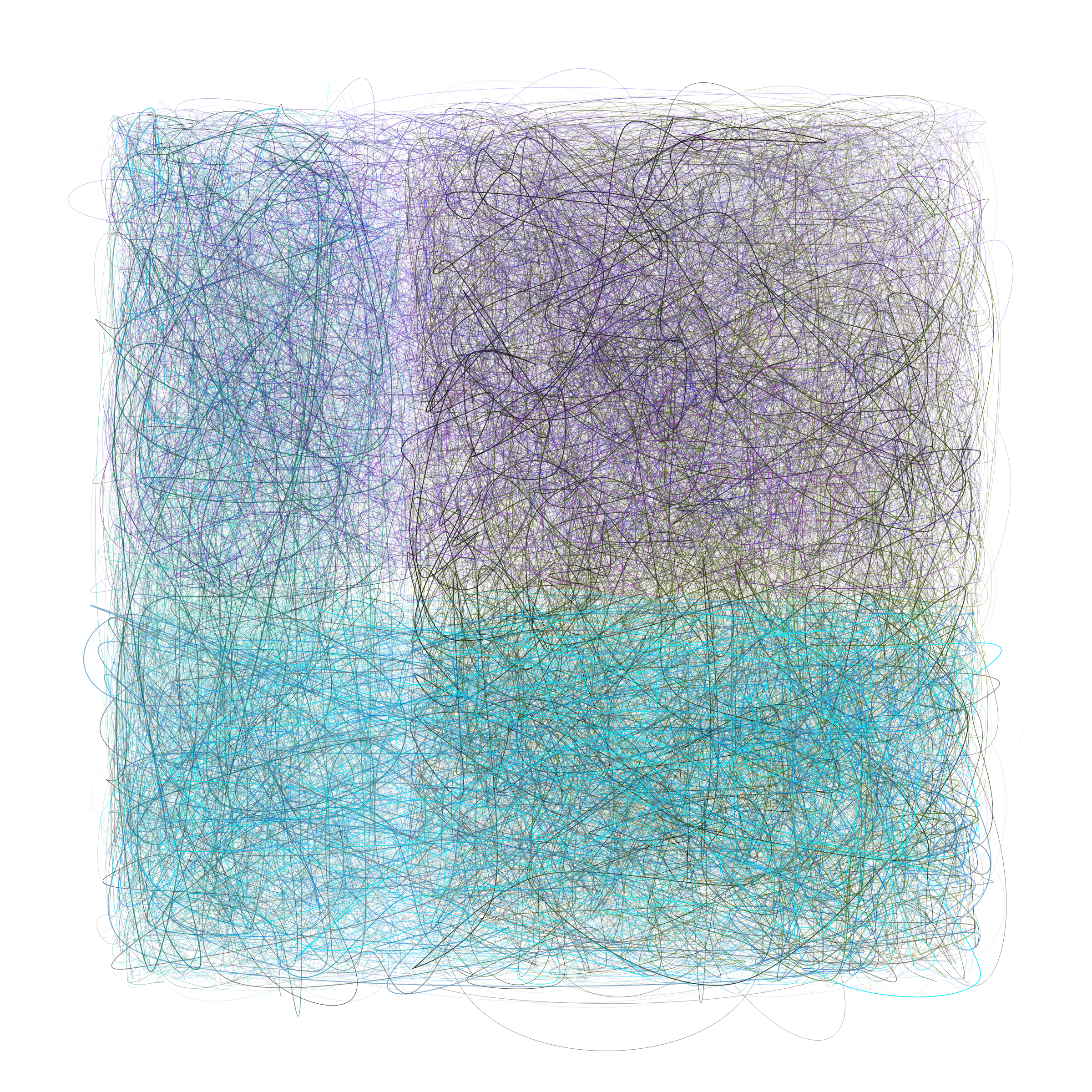 Art Blocks - Art Blocks v2 - Scribbled Boundaries #106 - NFT # 131000106