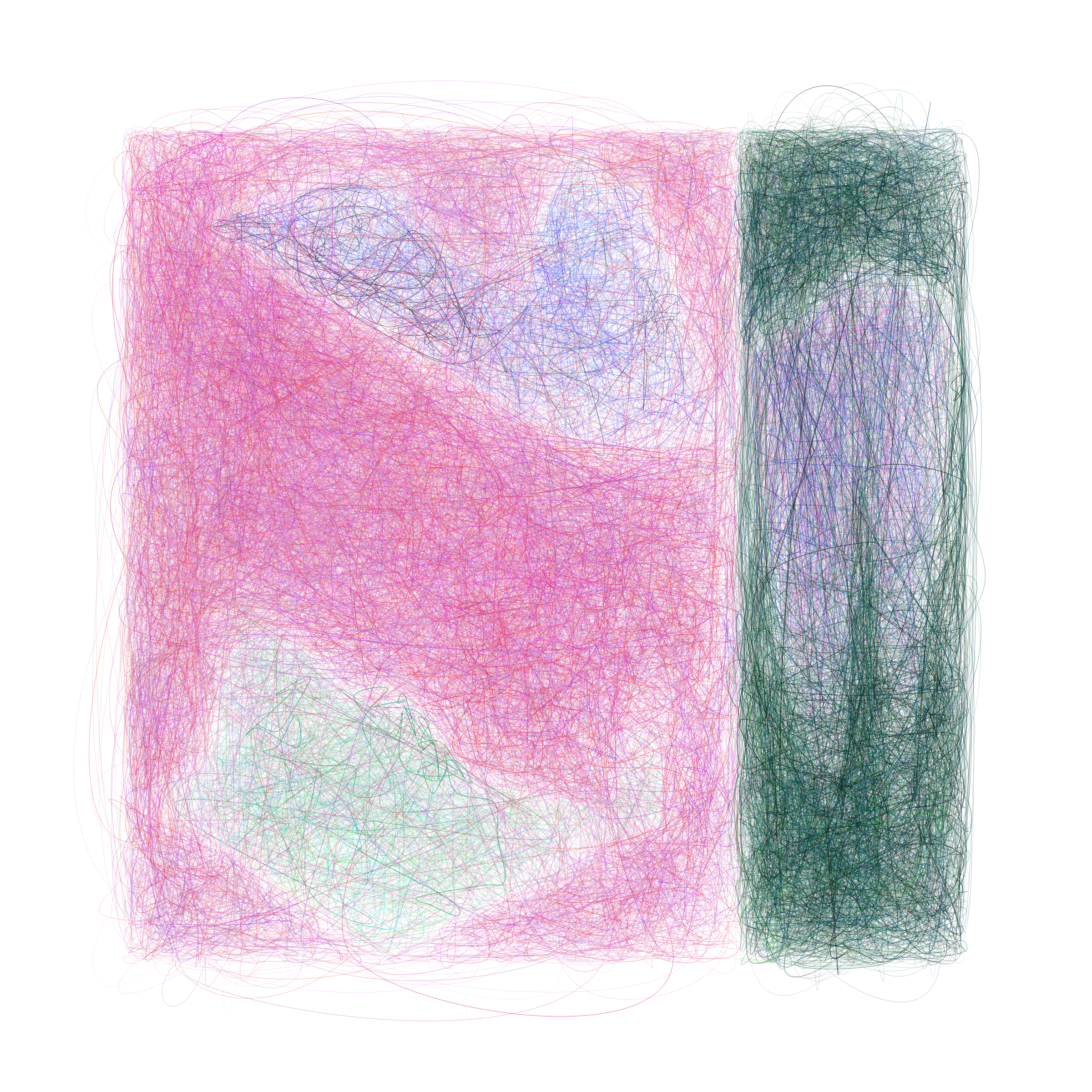 Art Blocks - Art Blocks v2 - Scribbled Boundaries #108 - NFT # 131000108