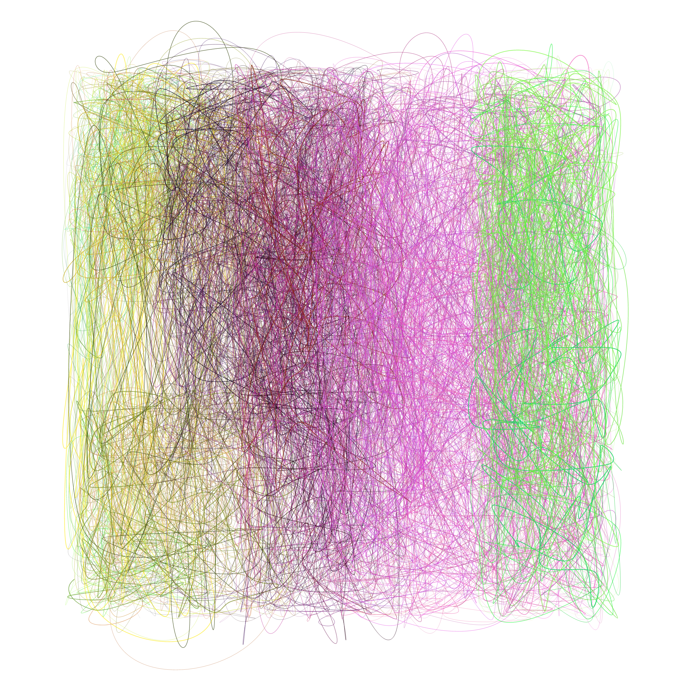 Art Blocks - Art Blocks v2 - Scribbled Boundaries #109 - NFT # 131000109