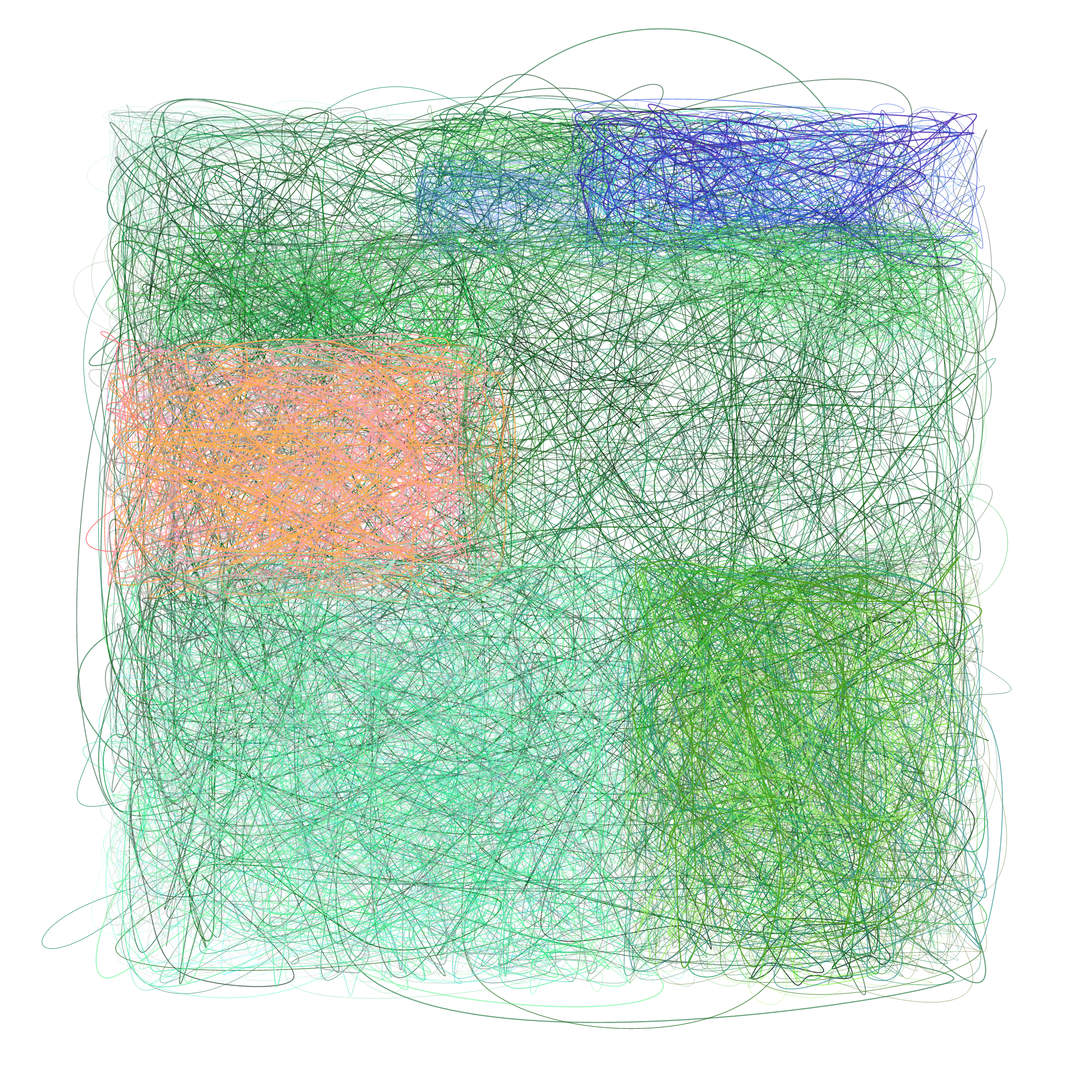 Art Blocks - Art Blocks v2 - Scribbled Boundaries #118 - NFT # 131000118