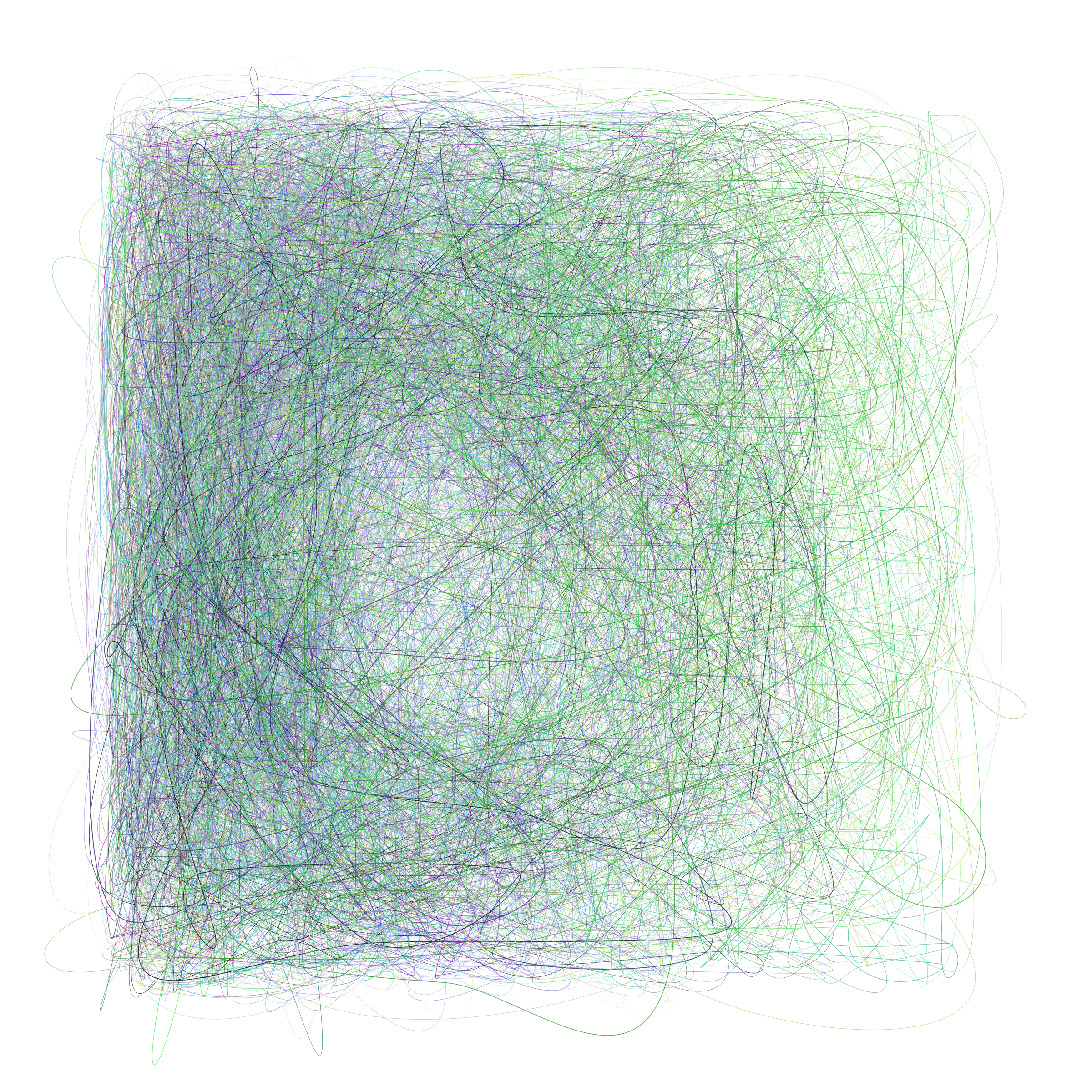 Art Blocks - Art Blocks v2 - Scribbled Boundaries #119 - NFT # 131000119