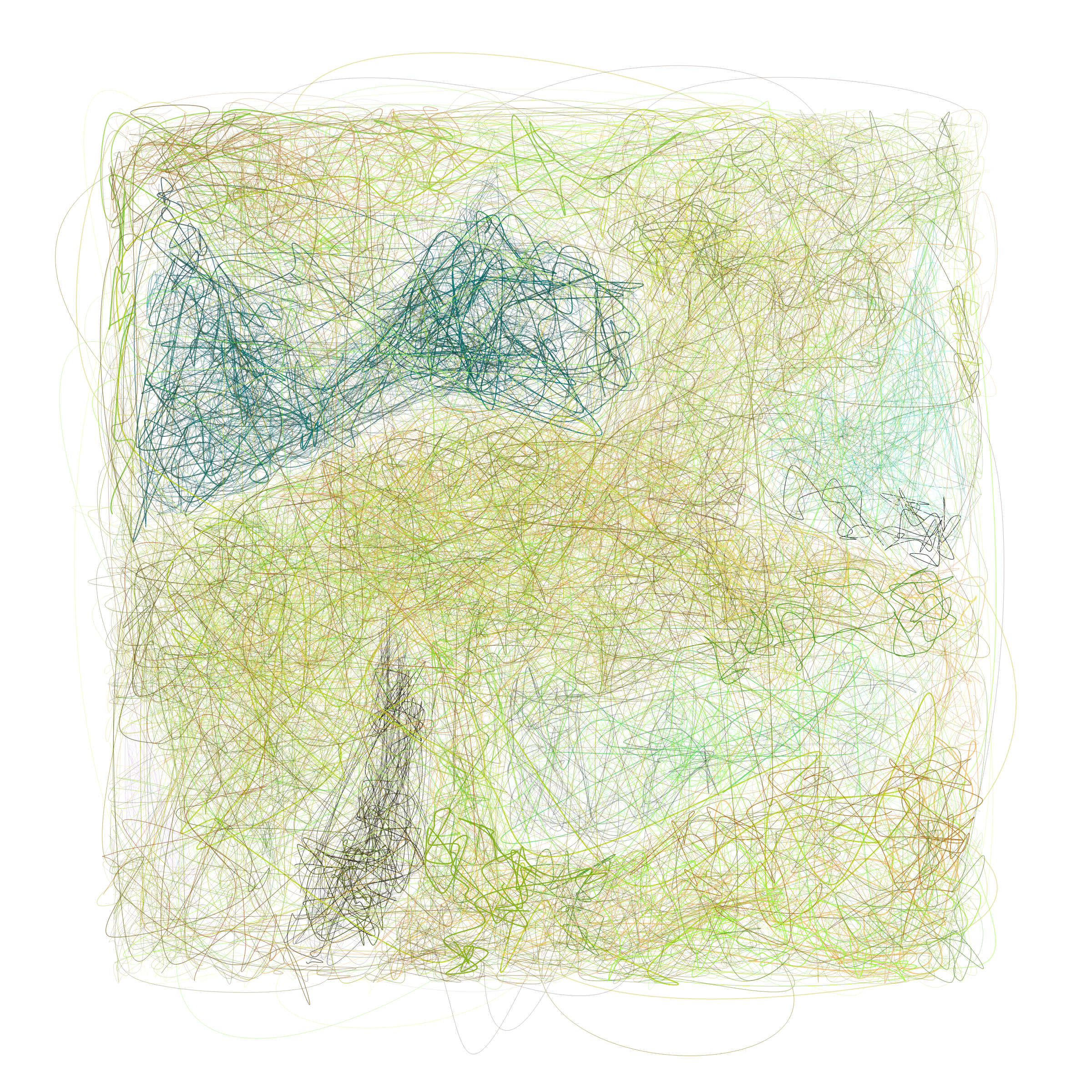 Art Blocks - Art Blocks v2 - Scribbled Boundaries #121 - NFT # 131000121