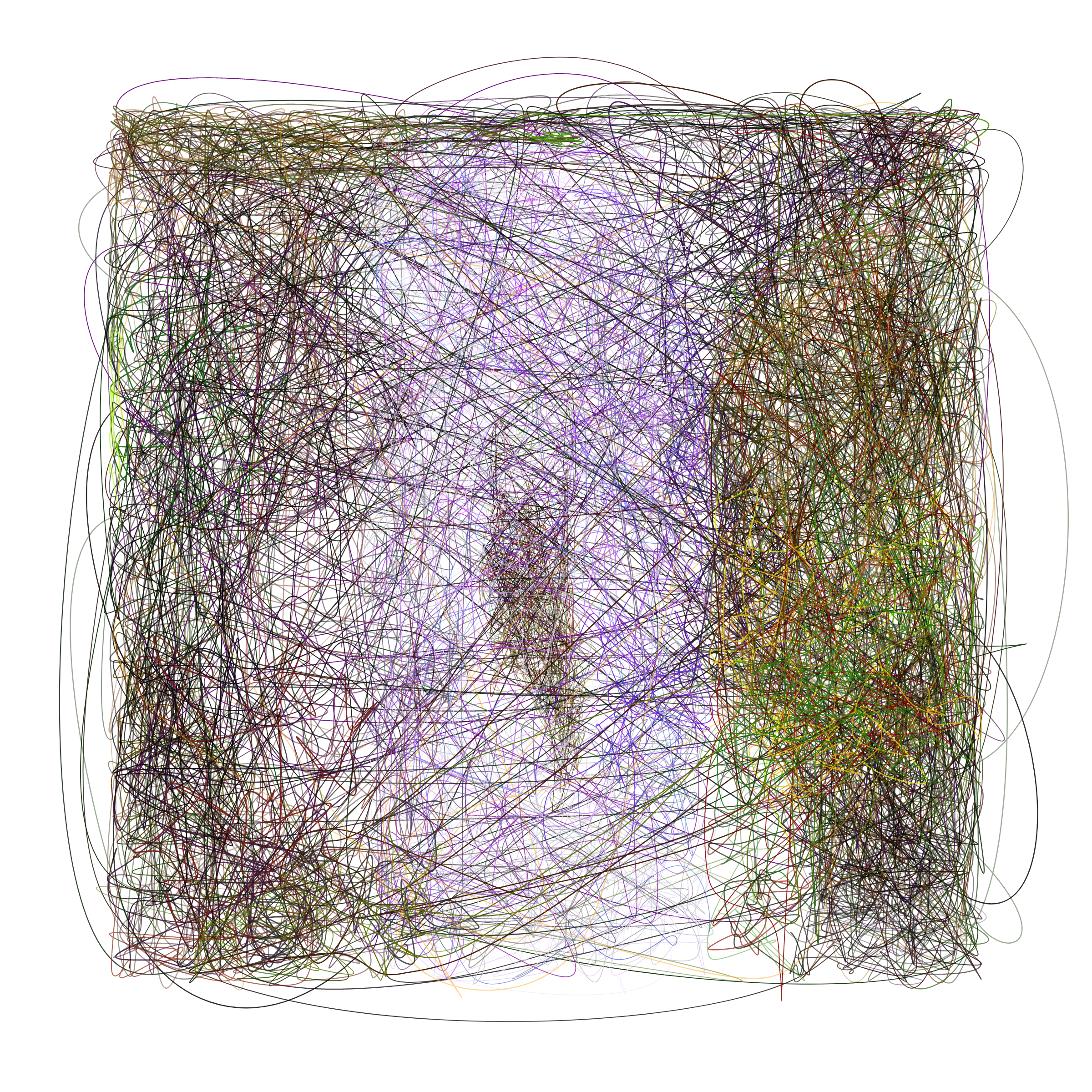 Art Blocks - Art Blocks v2 - Scribbled Boundaries #122 - NFT # 131000122