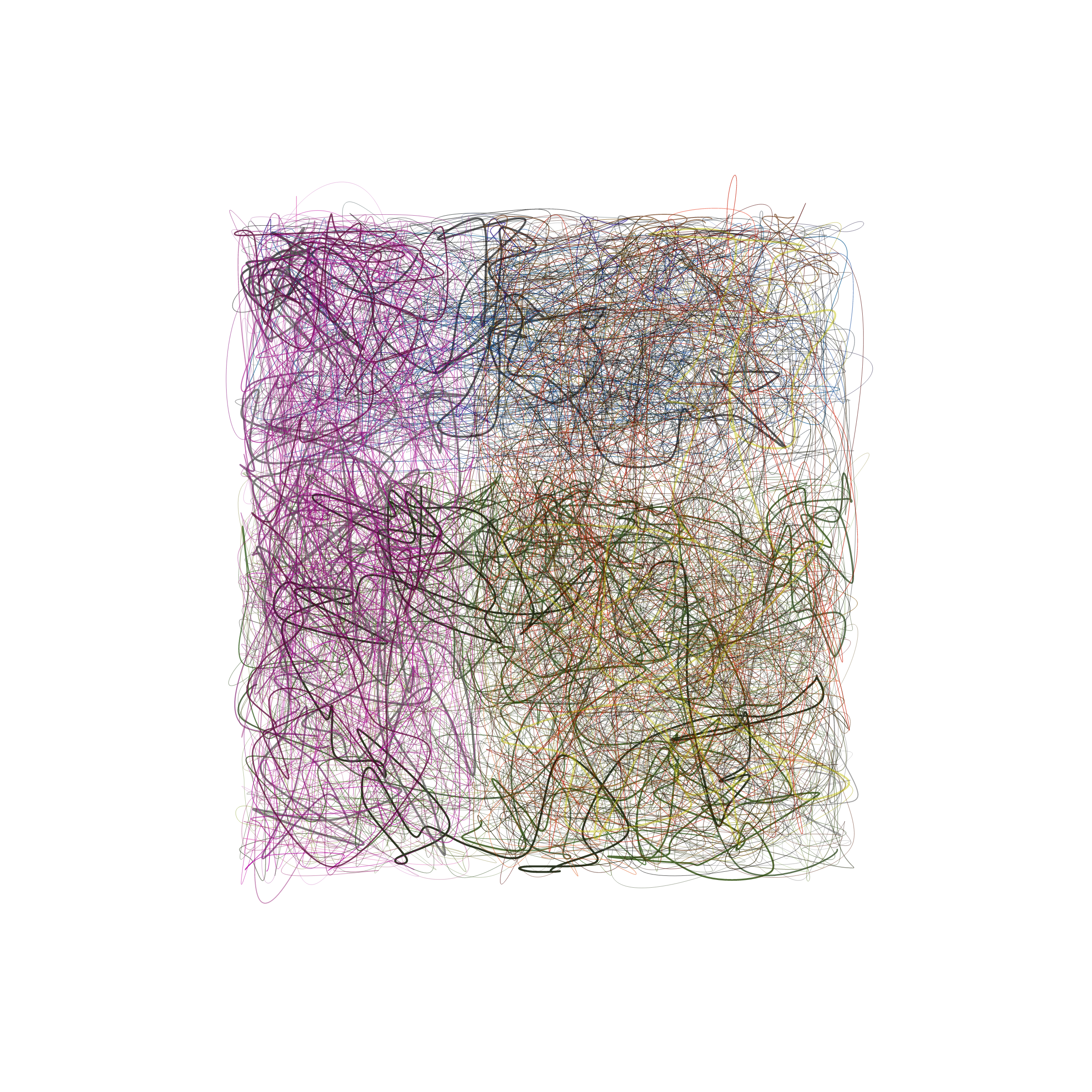 Art Blocks - Art Blocks v2 - Scribbled Boundaries #127 - NFT # 131000127