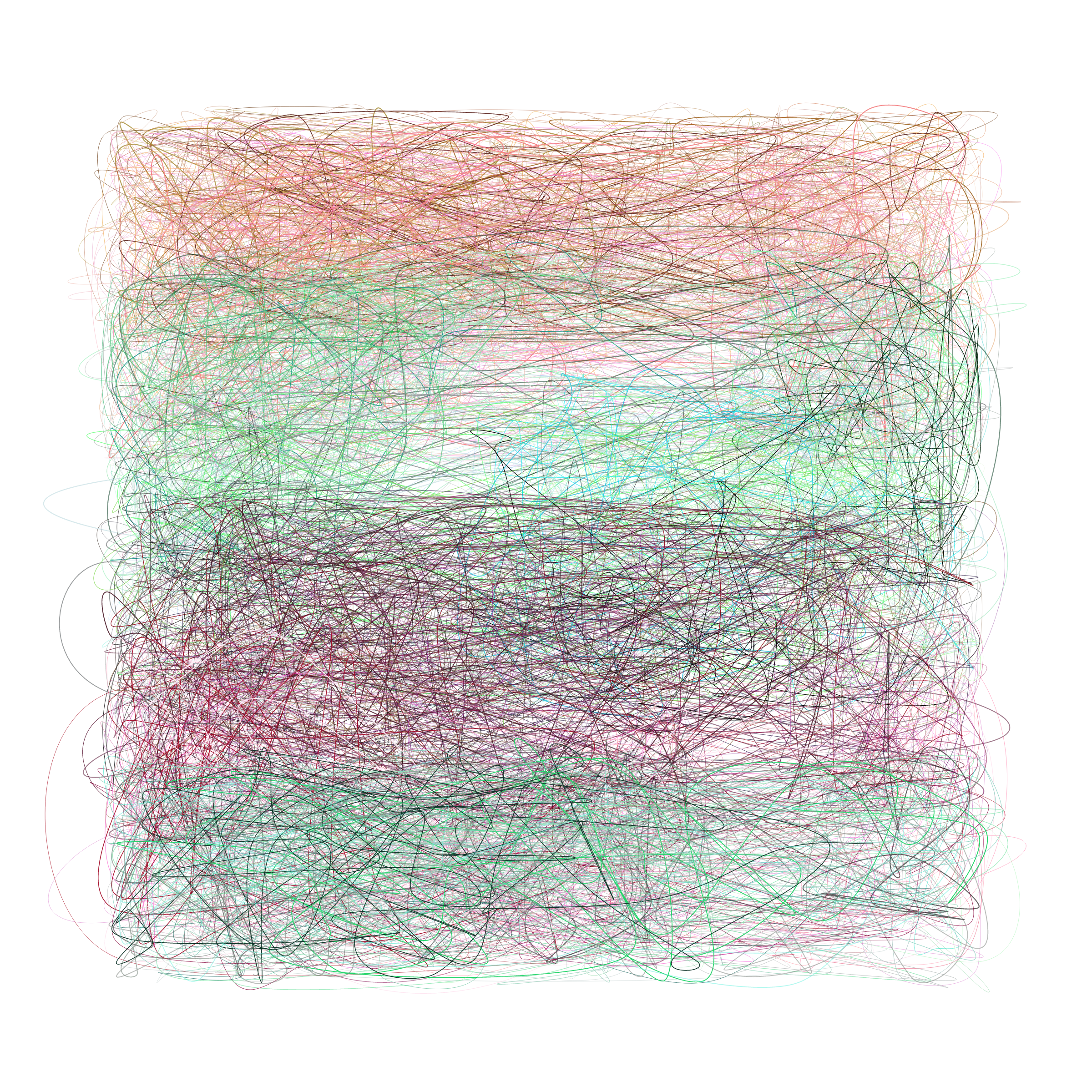 Art Blocks - Art Blocks v2 - Scribbled Boundaries #136 - NFT # 131000136