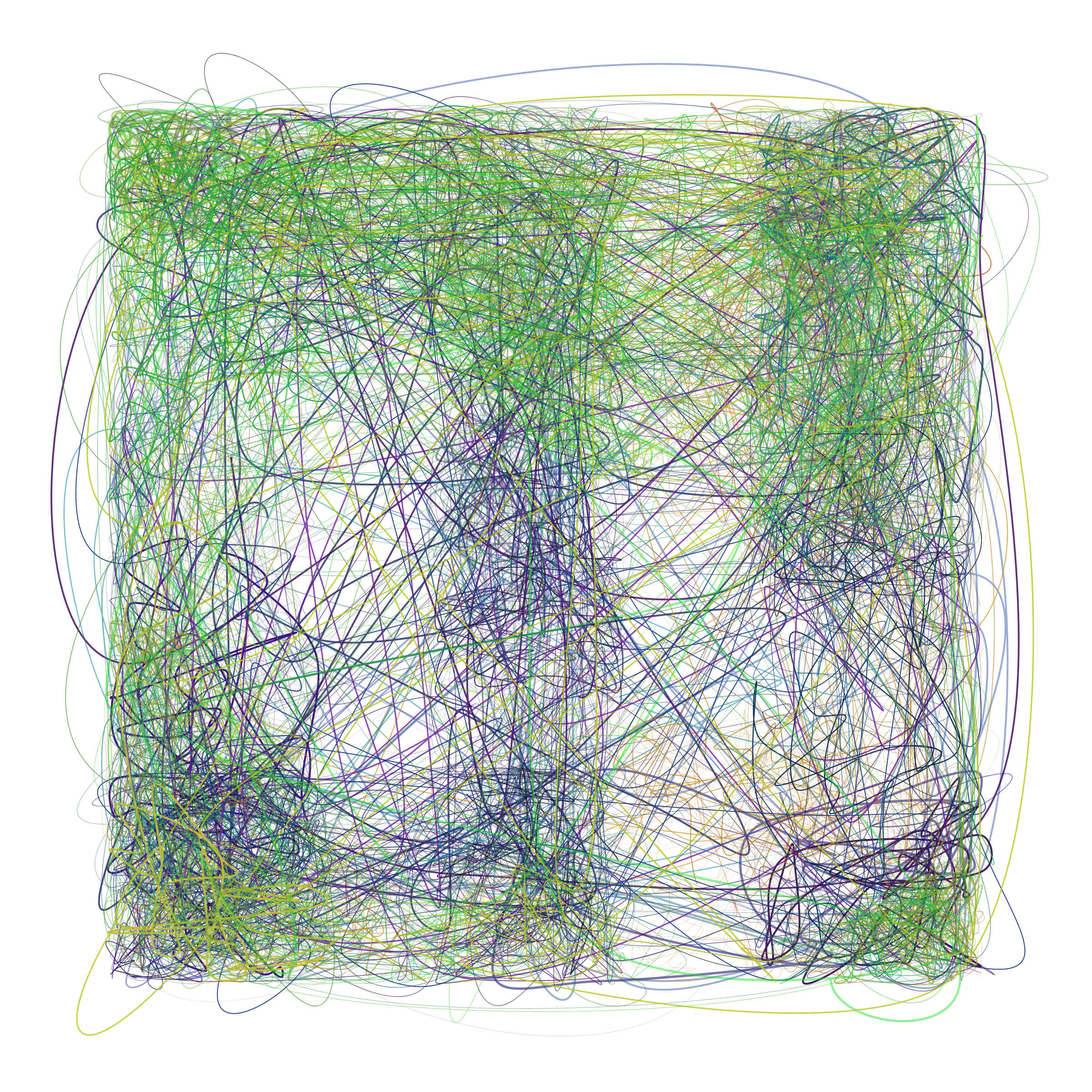 Art Blocks - Art Blocks v2 - Scribbled Boundaries #138 - NFT # 131000138