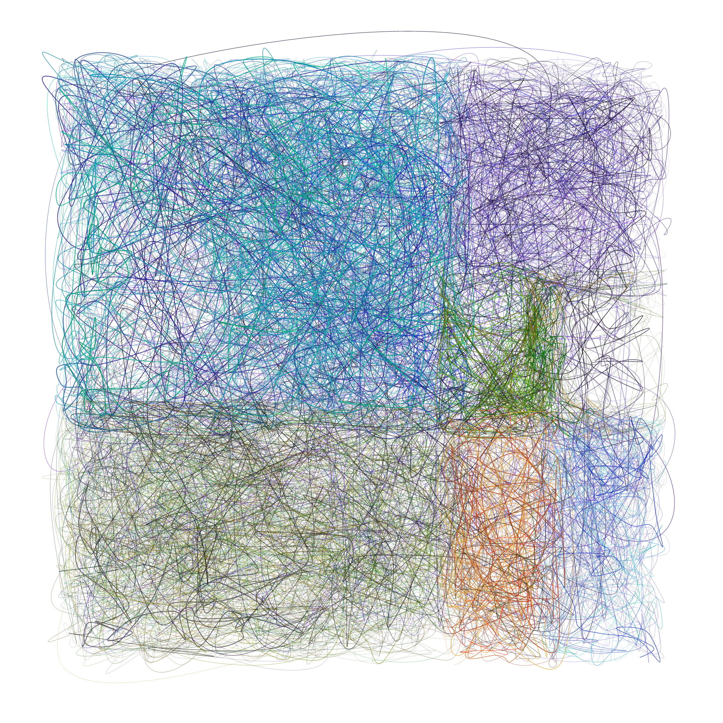 Art Blocks - Art Blocks v2 - Scribbled Boundaries #144 - NFT # 131000144