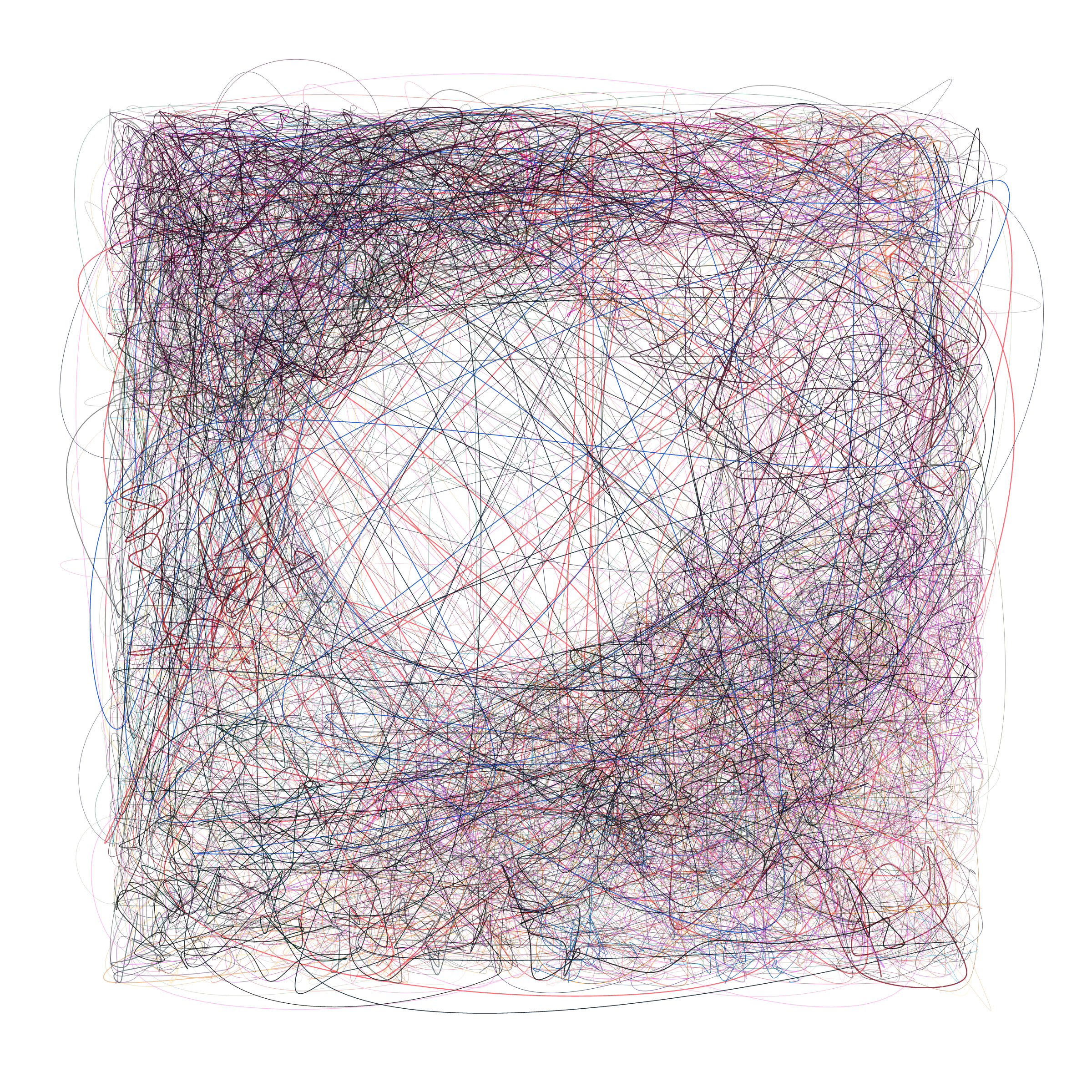 Art Blocks - Art Blocks v2 - Scribbled Boundaries #151 - NFT # 131000151