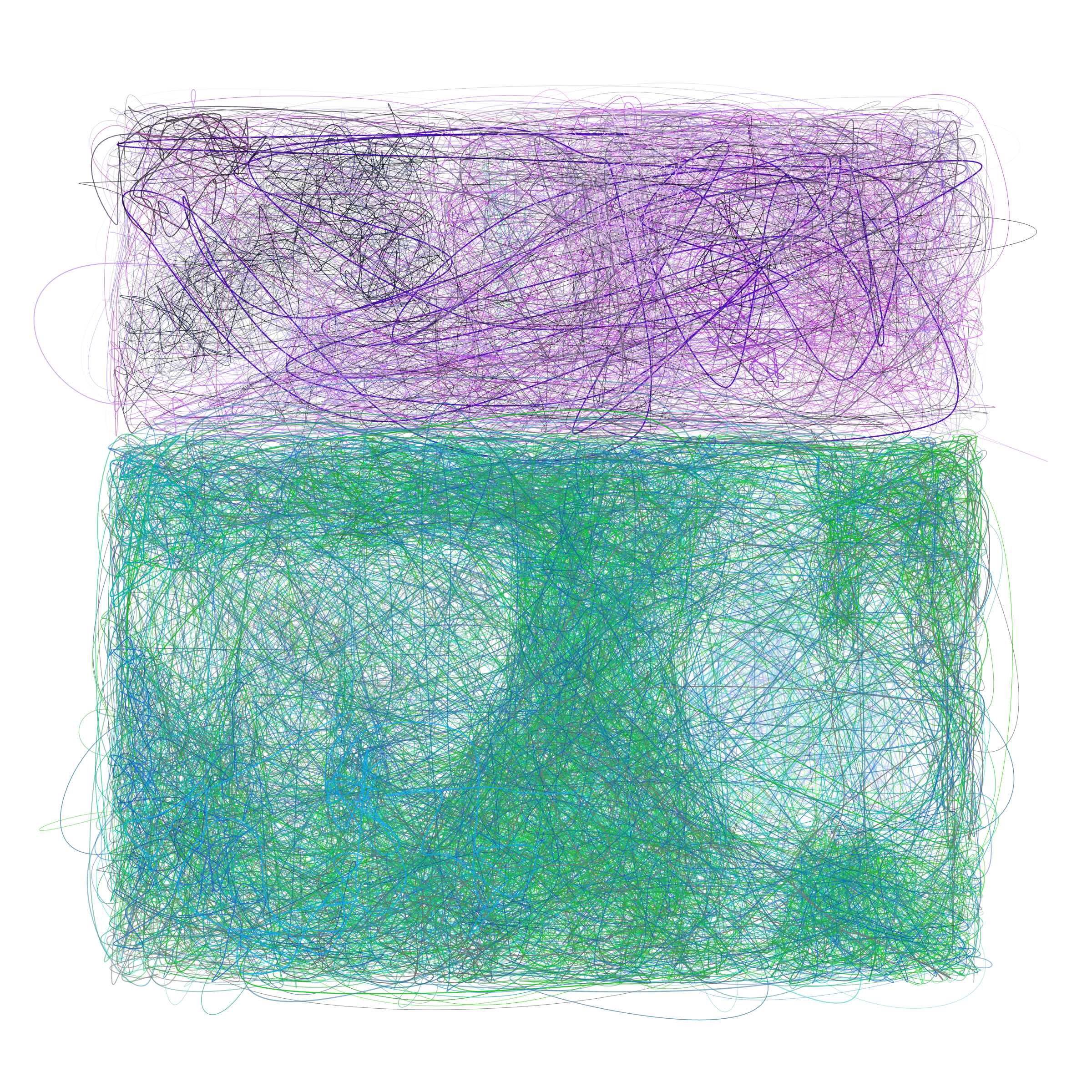 Art Blocks - Art Blocks v2 - Scribbled Boundaries #152 - NFT # 131000152