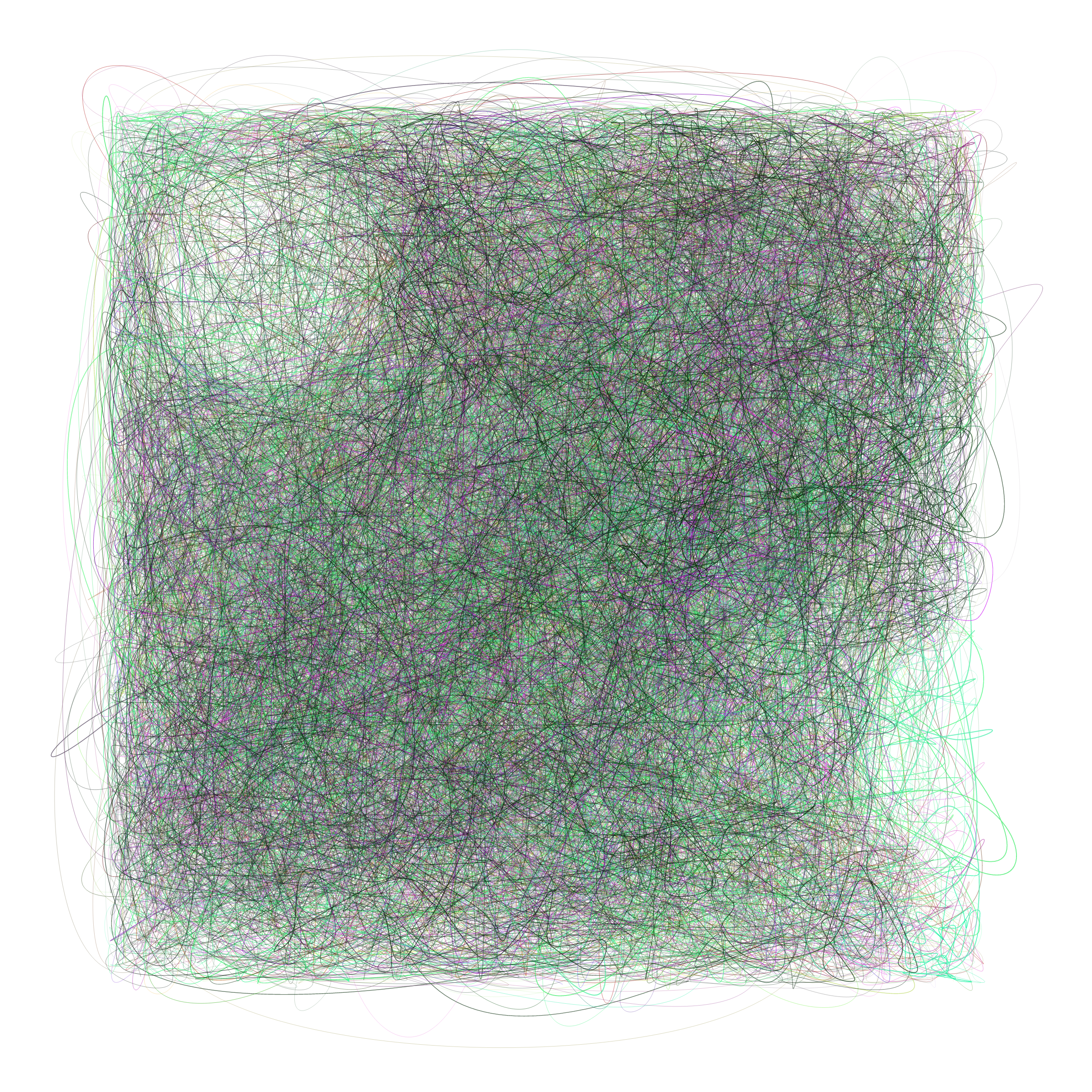 Art Blocks - Art Blocks v2 - Scribbled Boundaries #153 - NFT # 131000153