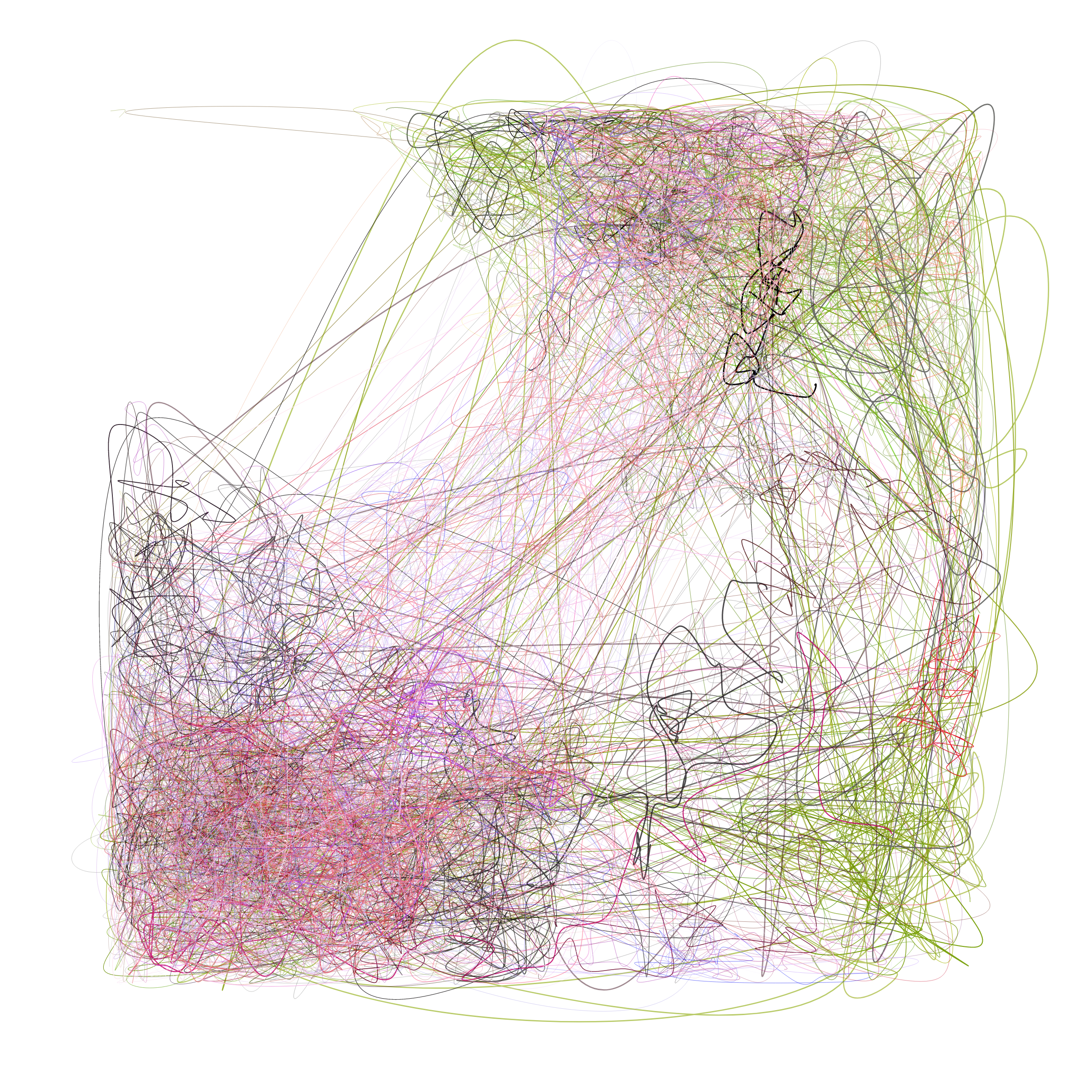 Art Blocks - Art Blocks v2 - Scribbled Boundaries #154 - NFT # 131000154