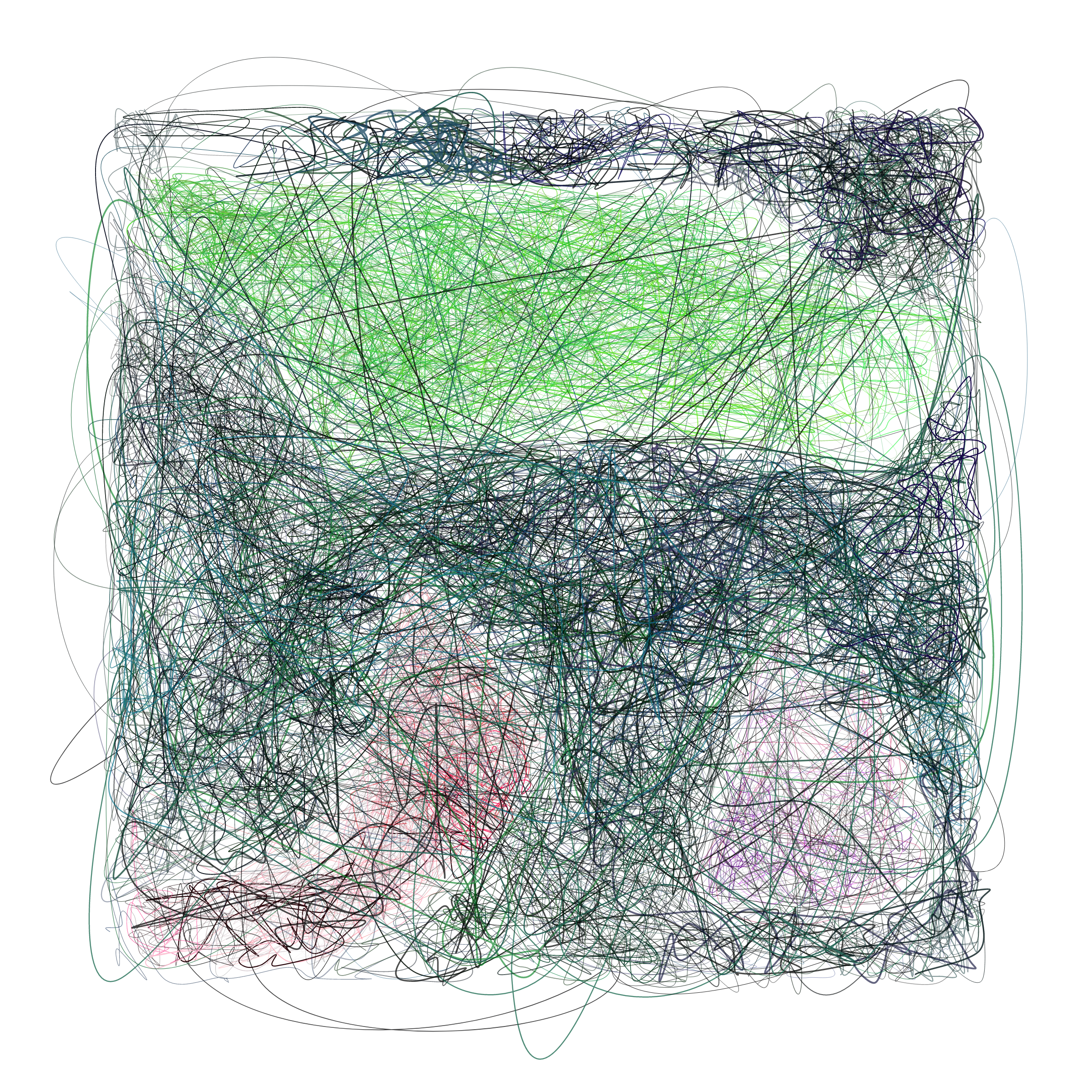 Art Blocks - Art Blocks v2 - Scribbled Boundaries #155 - NFT # 131000155