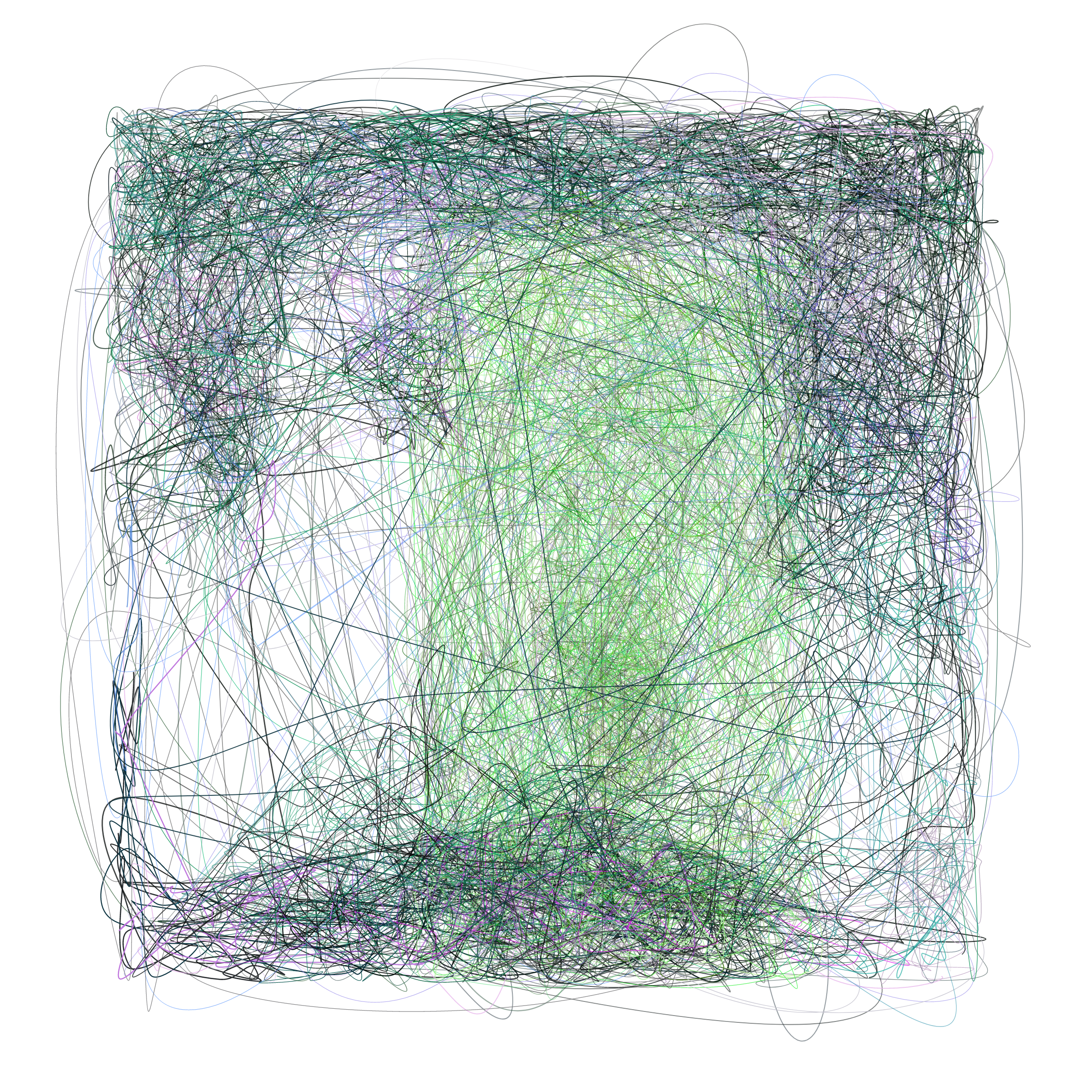 Art Blocks - Art Blocks v2 - Scribbled Boundaries #156 - NFT # 131000156