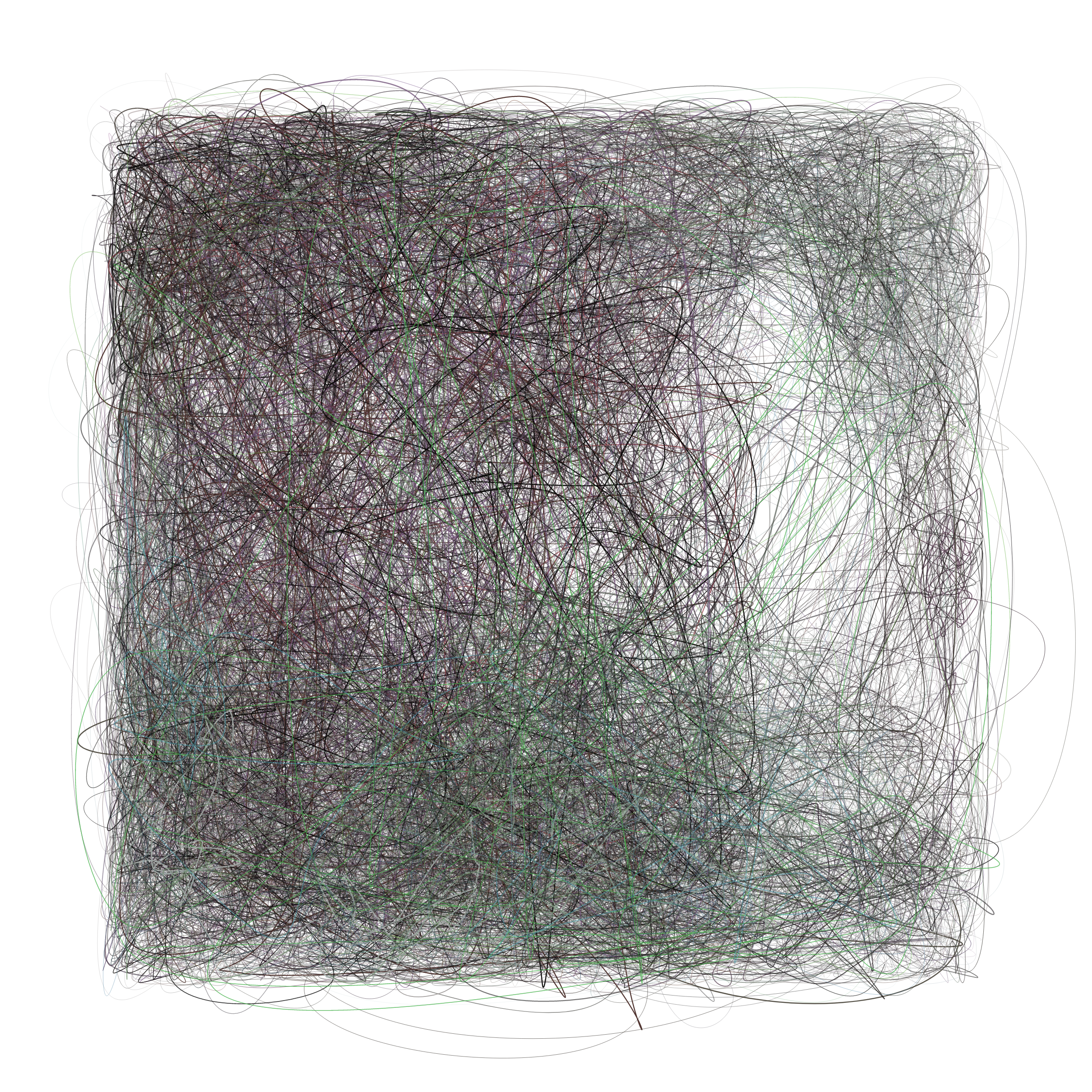 Art Blocks - Art Blocks v2 - Scribbled Boundaries #166 - NFT # 131000166