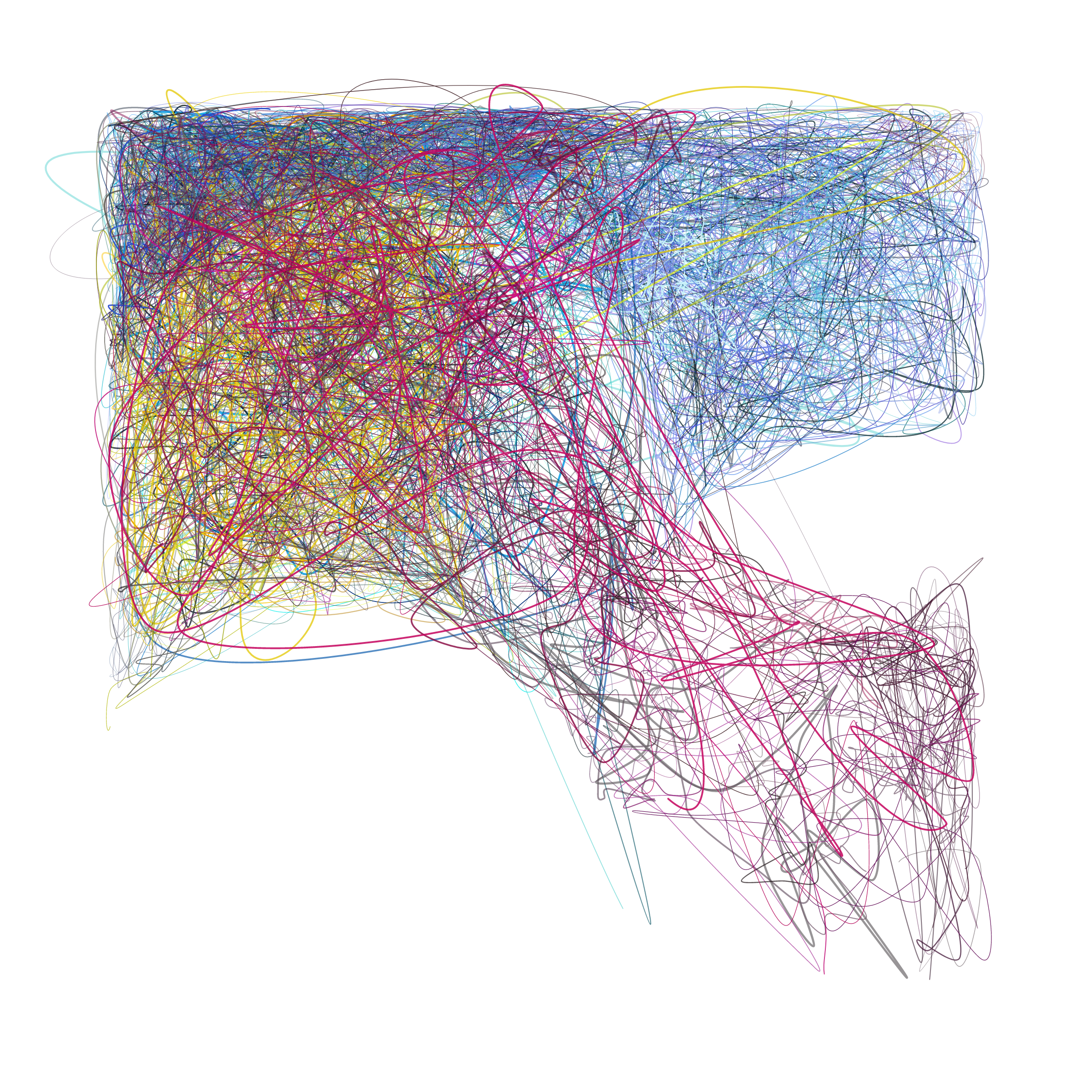 Art Blocks - Art Blocks v2 - Scribbled Boundaries #168 - NFT # 131000168