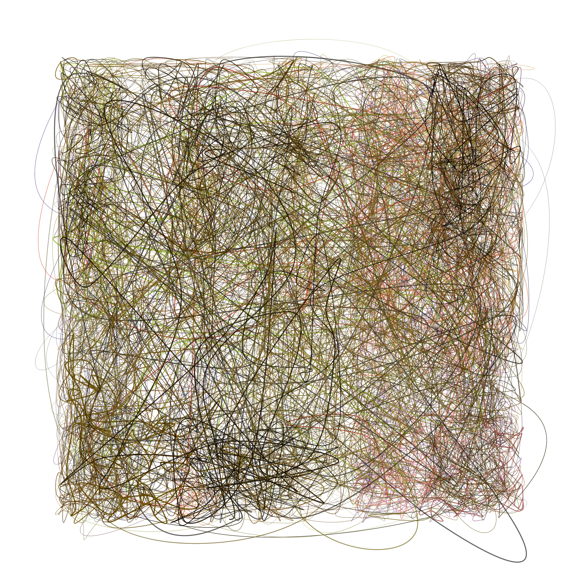 Art Blocks - Art Blocks v2 - Scribbled Boundaries #180 - NFT # 131000180