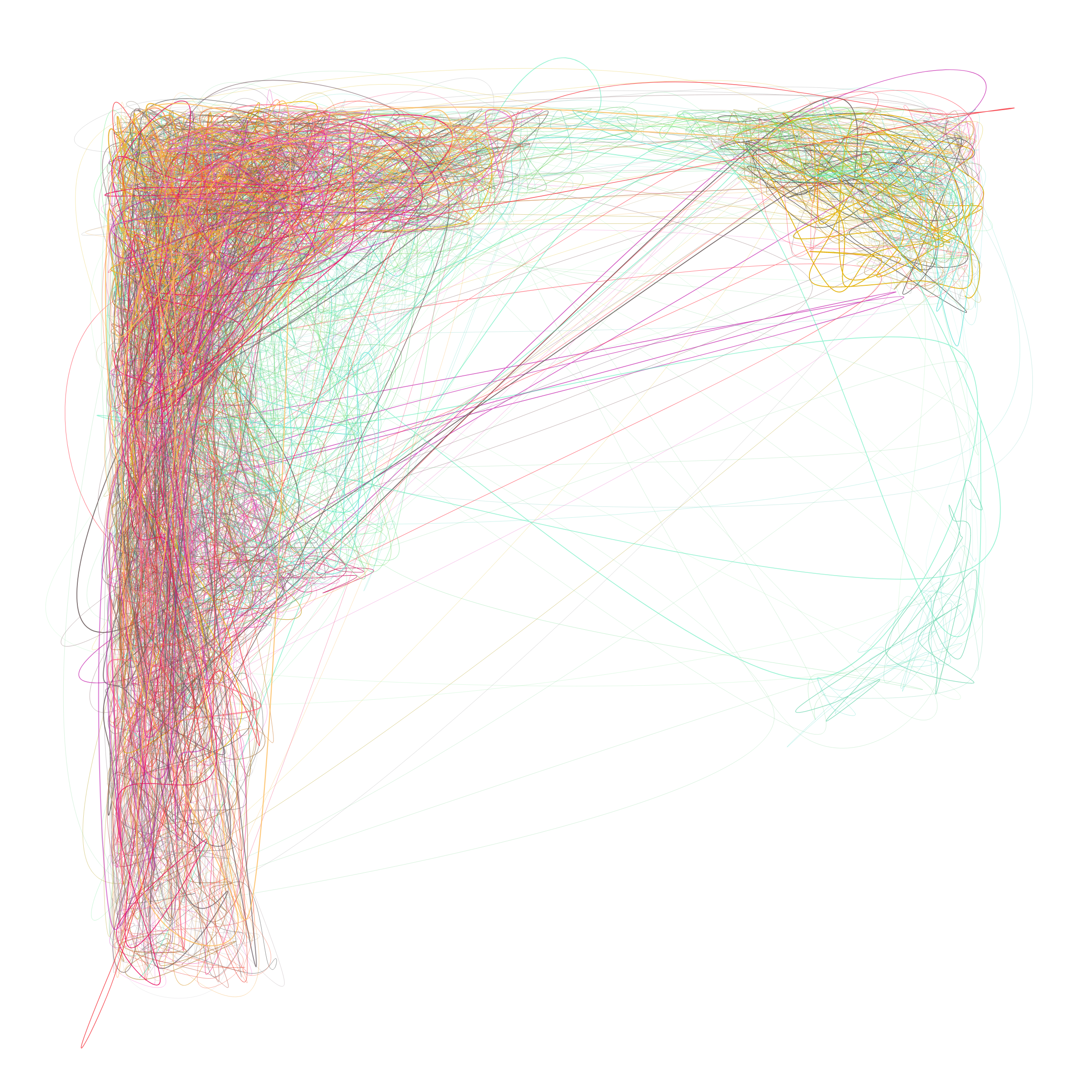 Art Blocks - Art Blocks v2 - Scribbled Boundaries #185 - NFT # 131000185