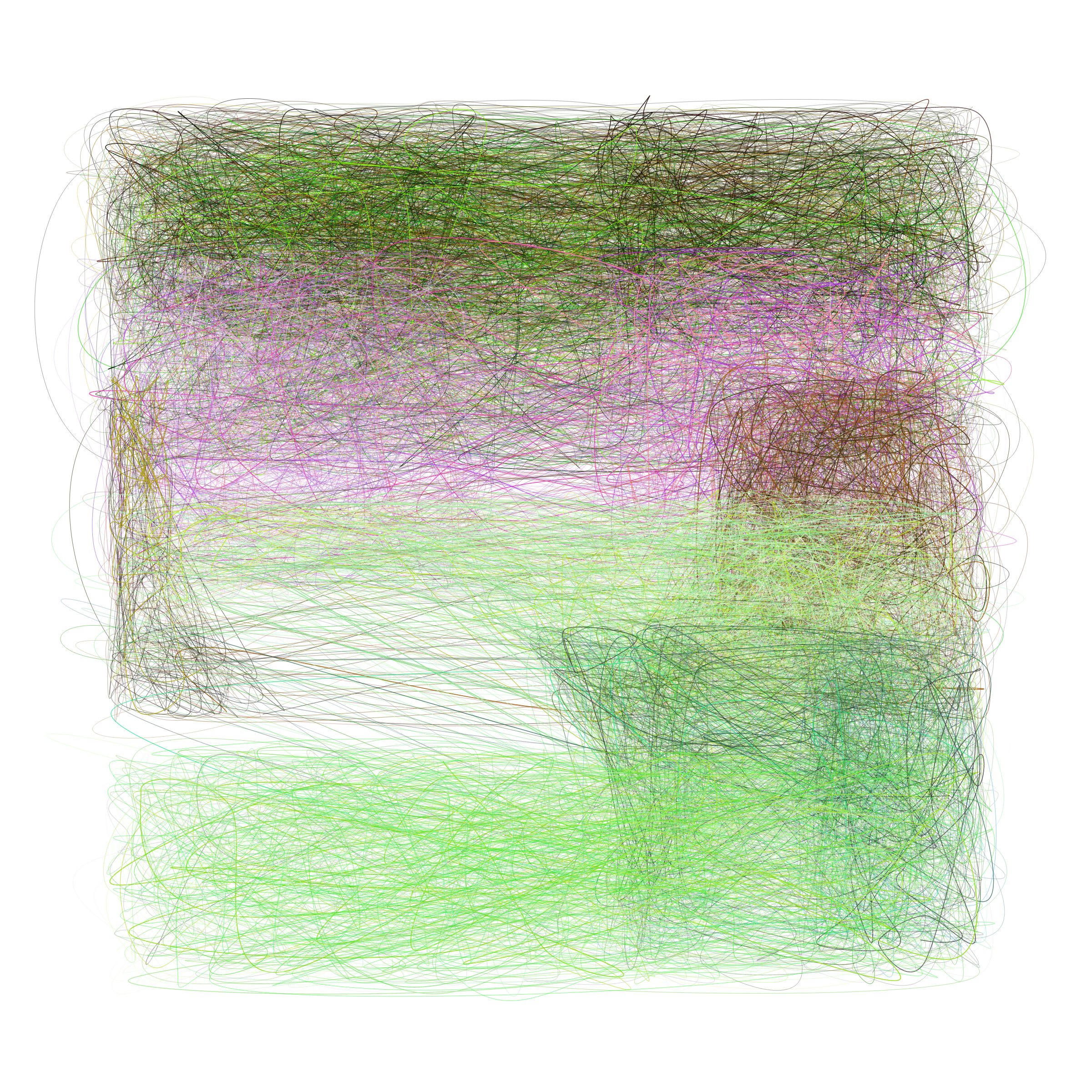 Art Blocks - Art Blocks v2 - Scribbled Boundaries #186 - NFT # 131000186