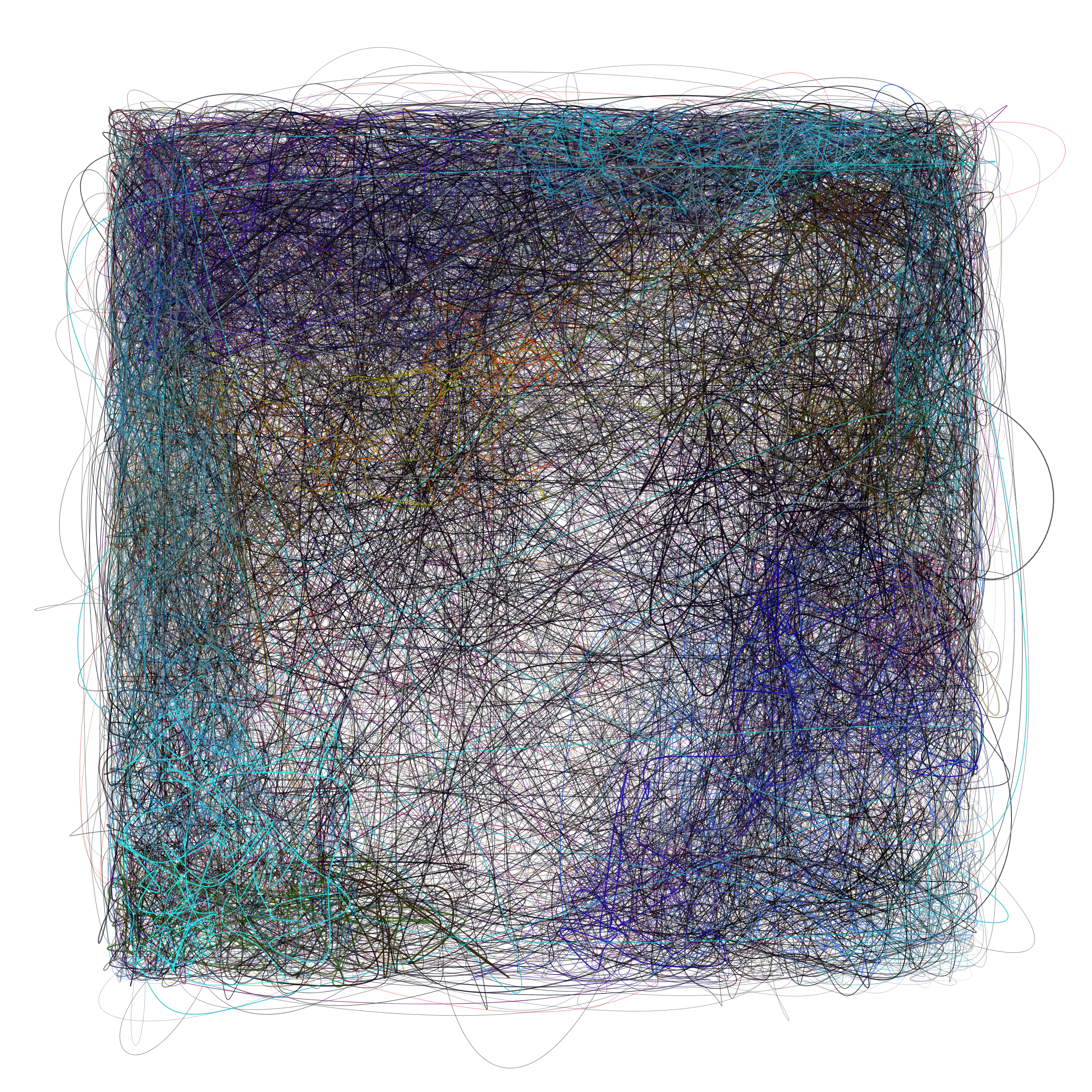 Art Blocks - Art Blocks v2 - Scribbled Boundaries #190 - NFT # 131000190