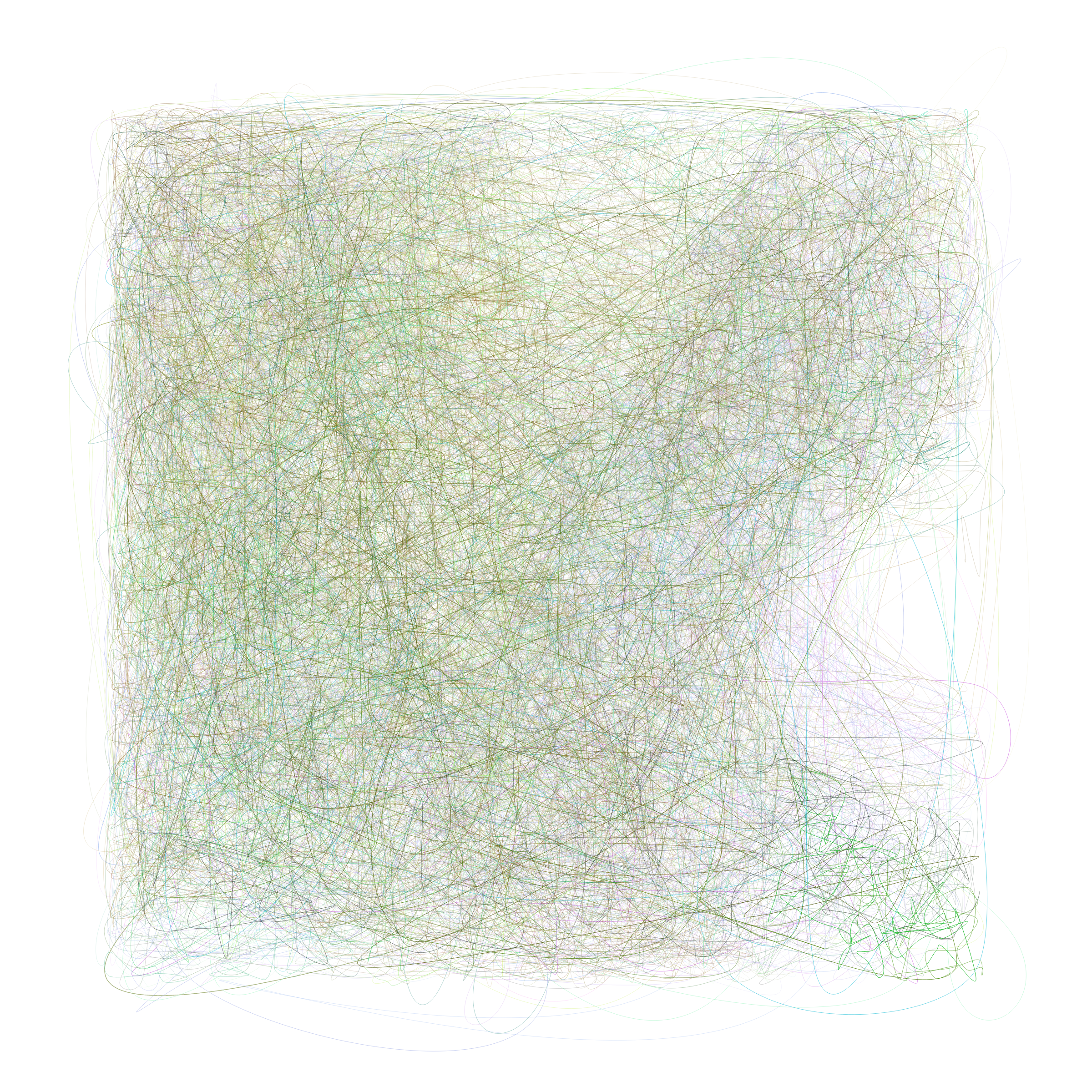 Art Blocks - Art Blocks v2 - Scribbled Boundaries #195 - NFT # 131000195