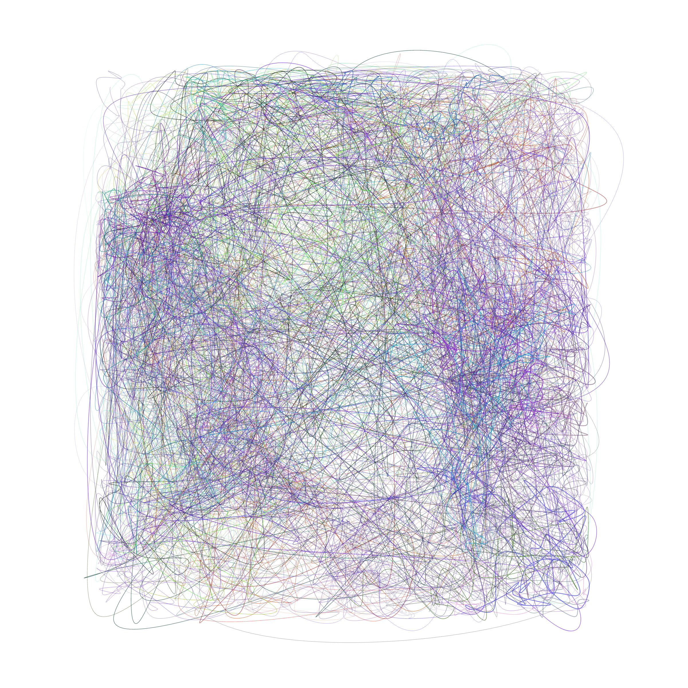 Art Blocks - Art Blocks v2 - Scribbled Boundaries #198 - NFT # 131000198