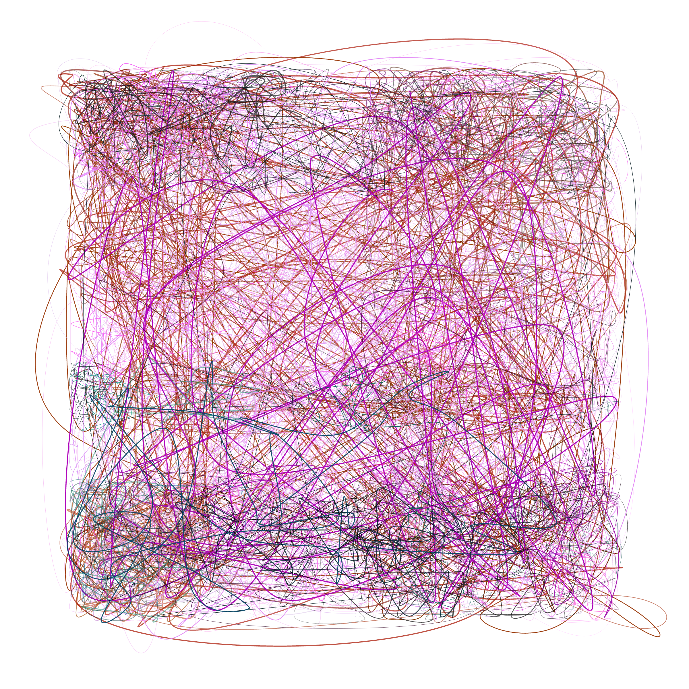 Art Blocks - Art Blocks v2 - Scribbled Boundaries #200 - NFT # 131000200