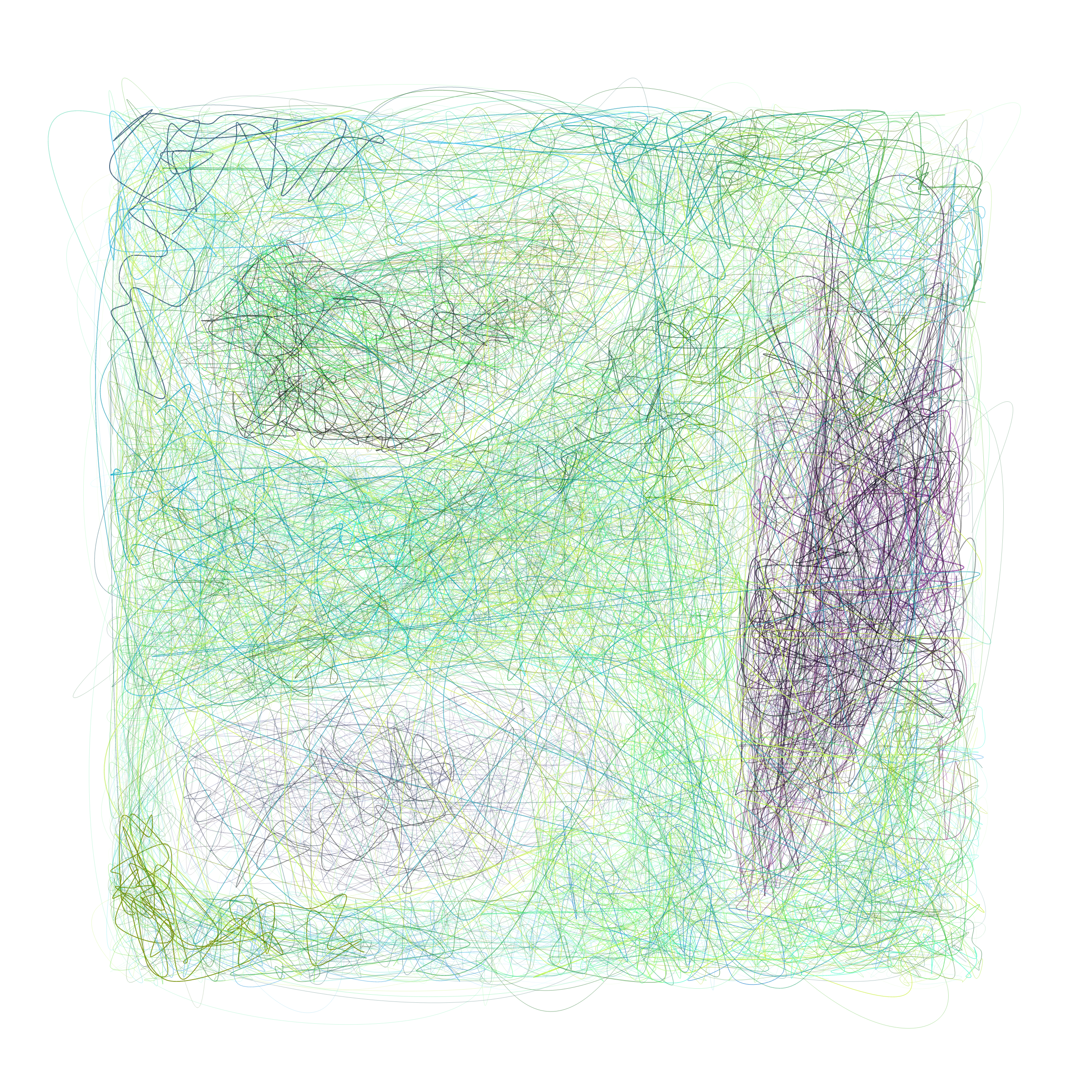 Art Blocks - Art Blocks v2 - Scribbled Boundaries #203 - NFT # 131000203