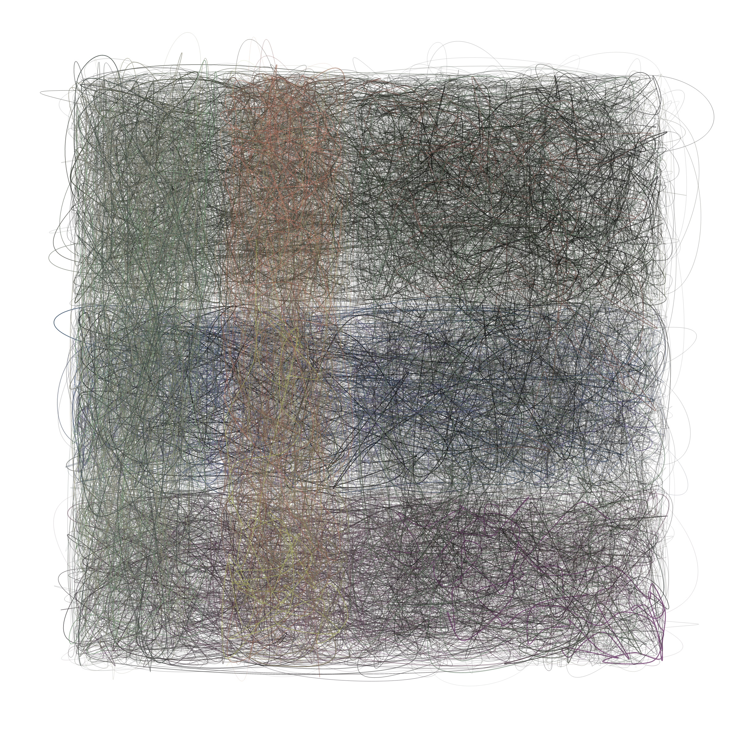 Art Blocks - Art Blocks v2 - Scribbled Boundaries #206 - NFT # 131000206