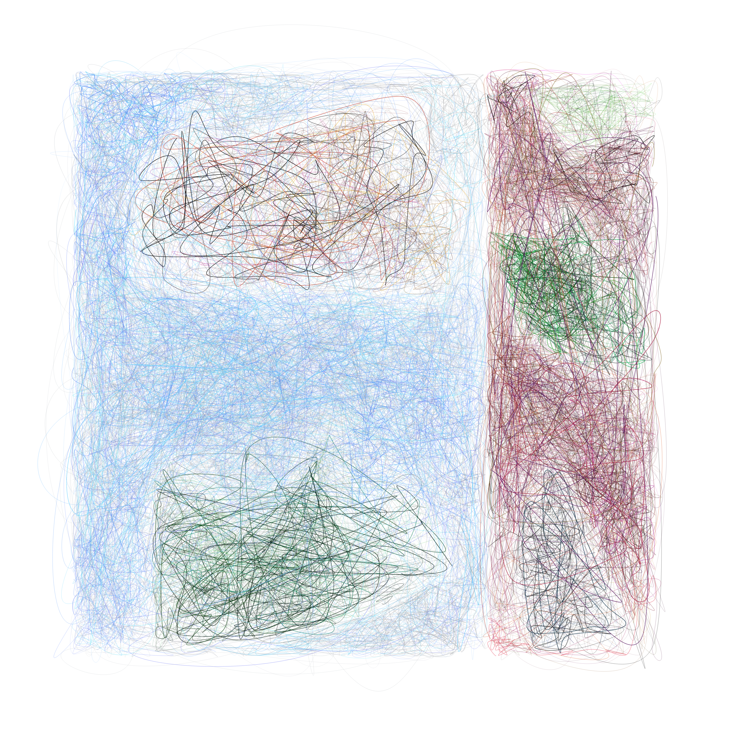 Art Blocks - Art Blocks v2 - Scribbled Boundaries #208 - NFT # 131000208