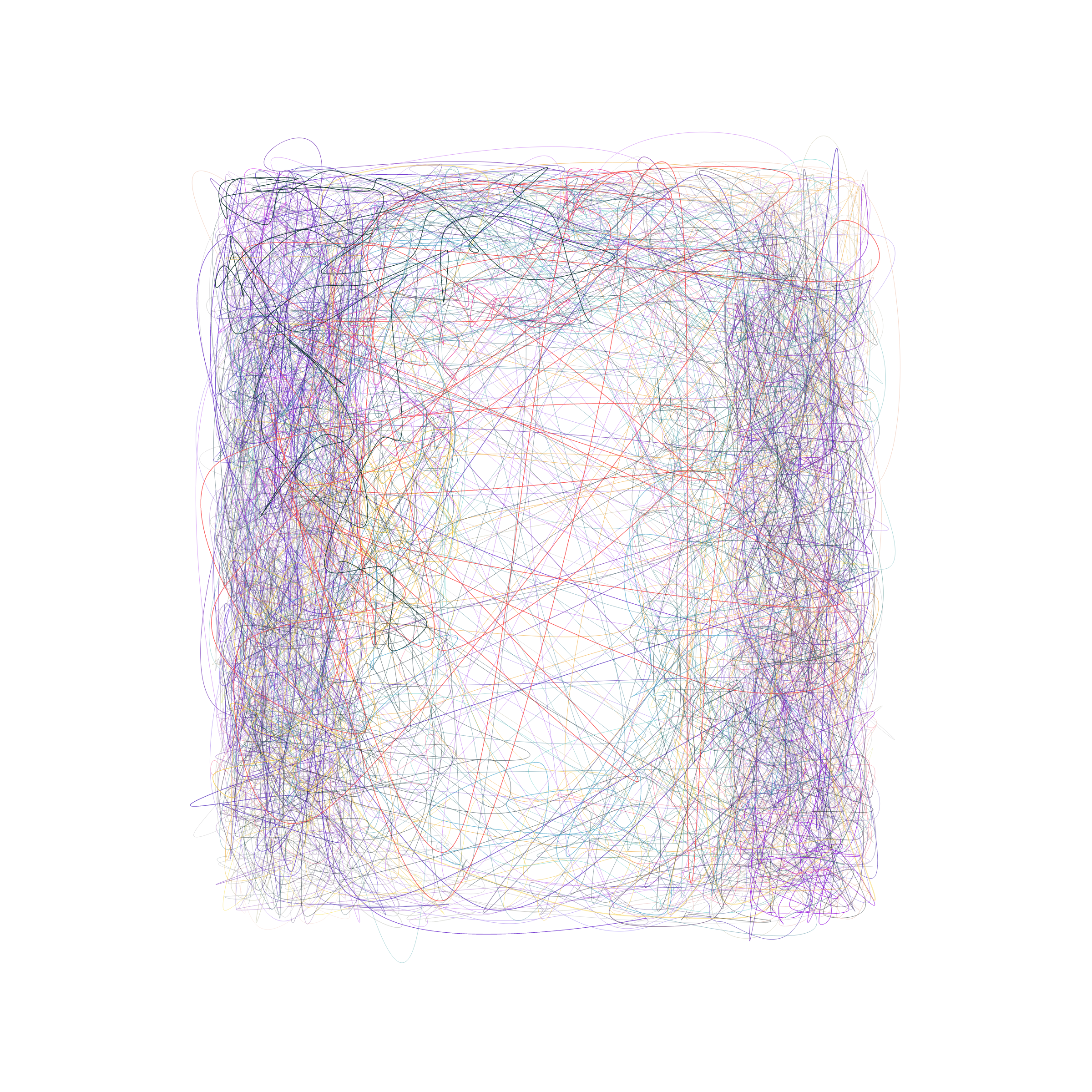 Art Blocks - Art Blocks v2 - Scribbled Boundaries #214 - NFT # 131000214