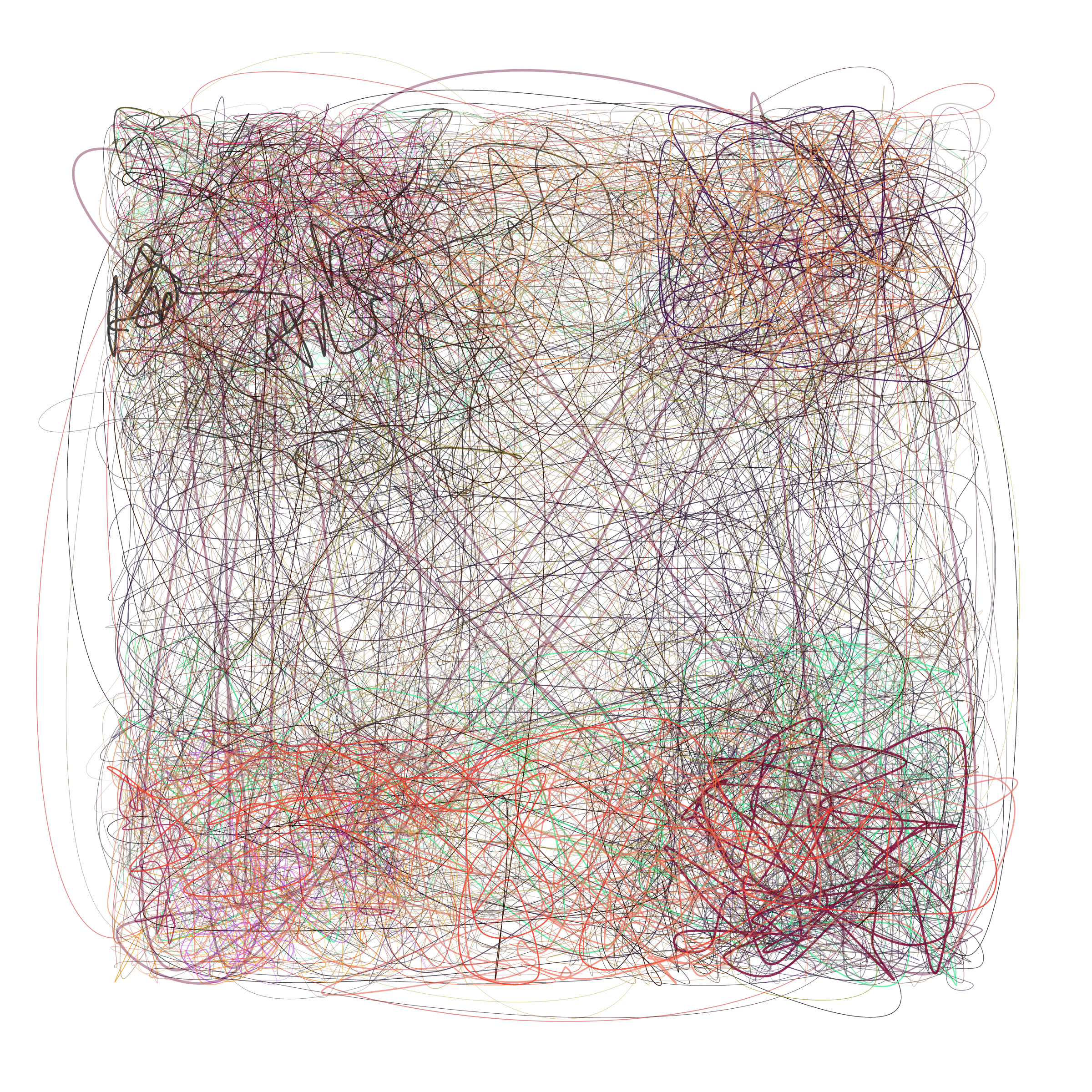 Art Blocks - Art Blocks v2 - Scribbled Boundaries #216 - NFT # 131000216