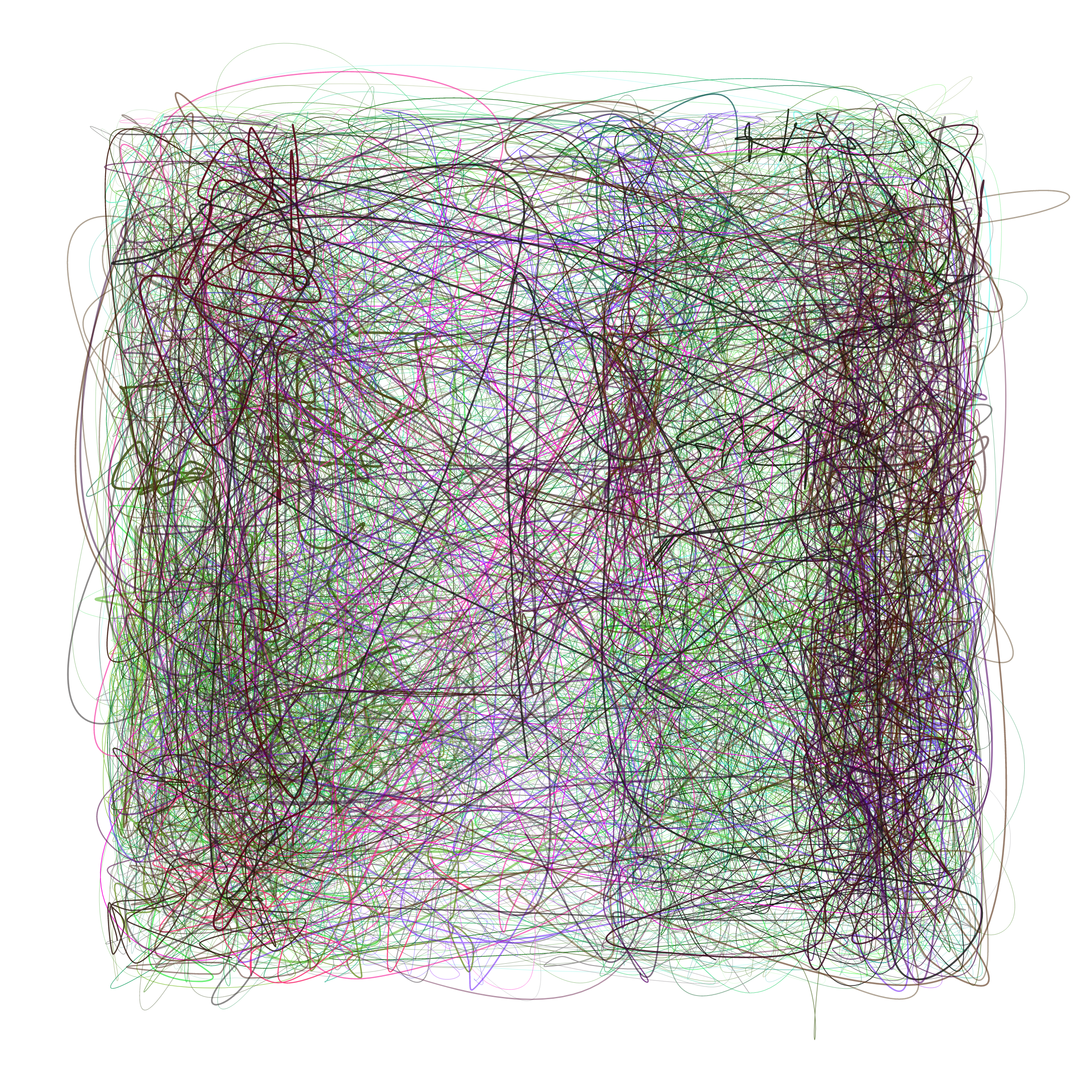 Art Blocks - Art Blocks v2 - Scribbled Boundaries #232 - NFT # 131000232