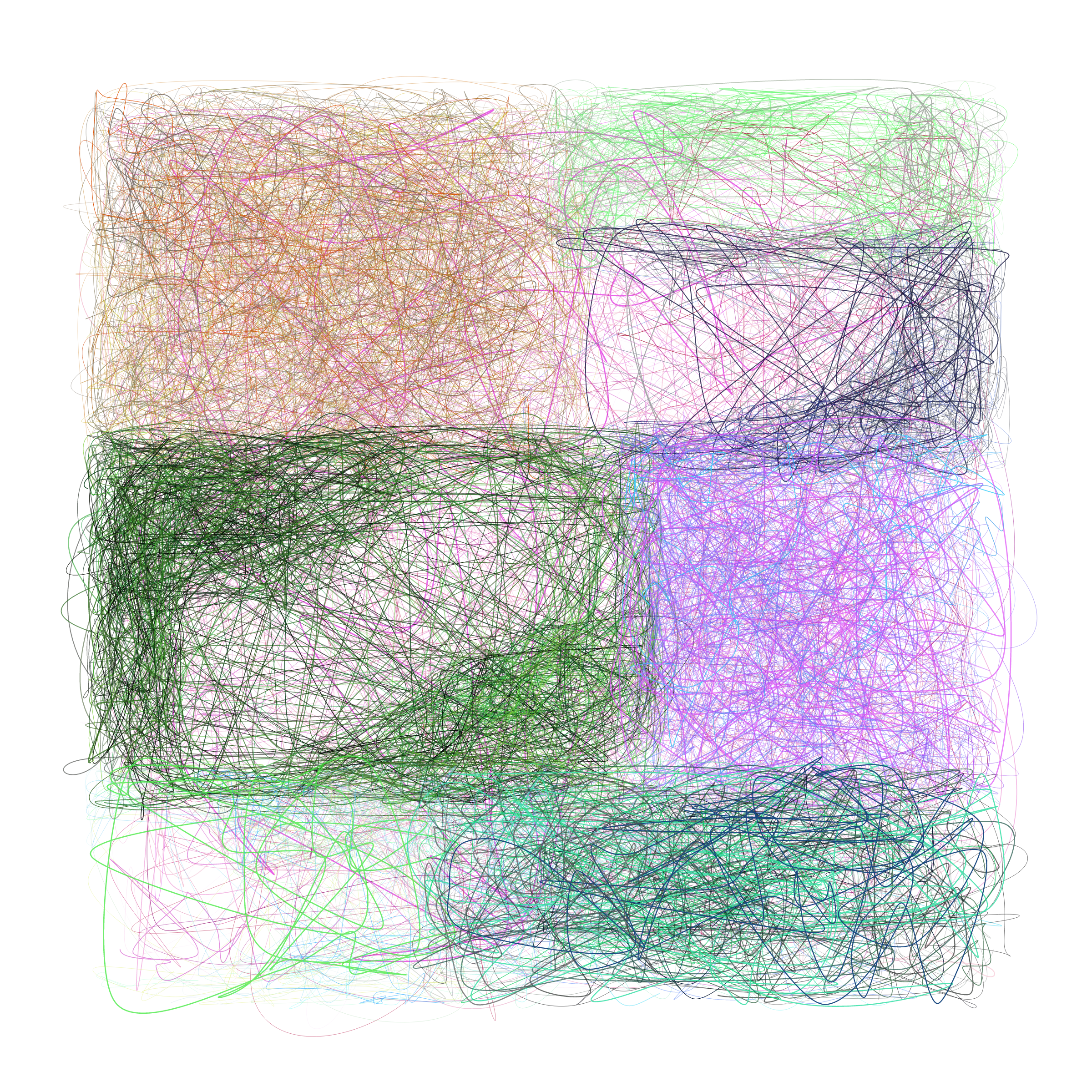 Art Blocks - Art Blocks v2 - Scribbled Boundaries #235 - NFT # 131000235