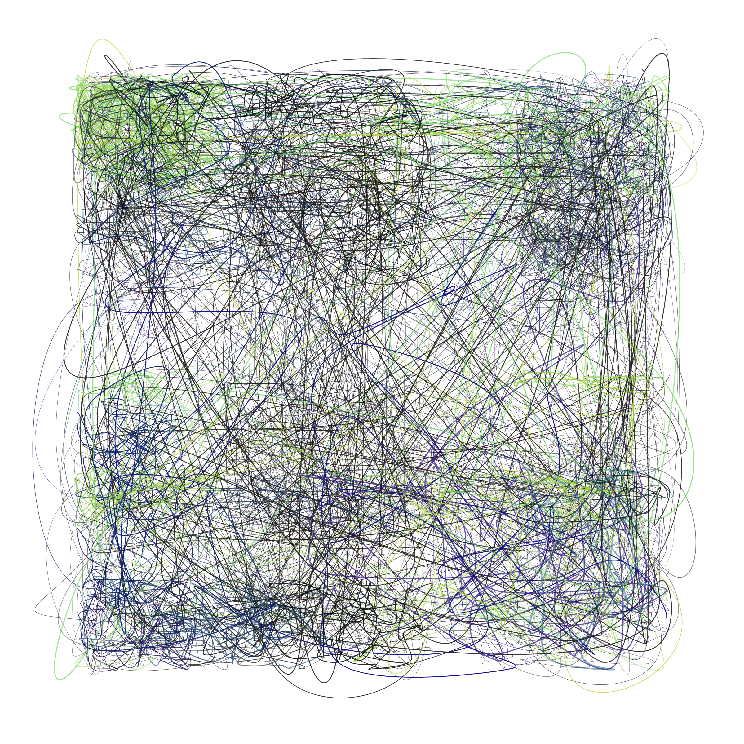 Art Blocks - Art Blocks v2 - Scribbled Boundaries #246 - NFT # 131000246