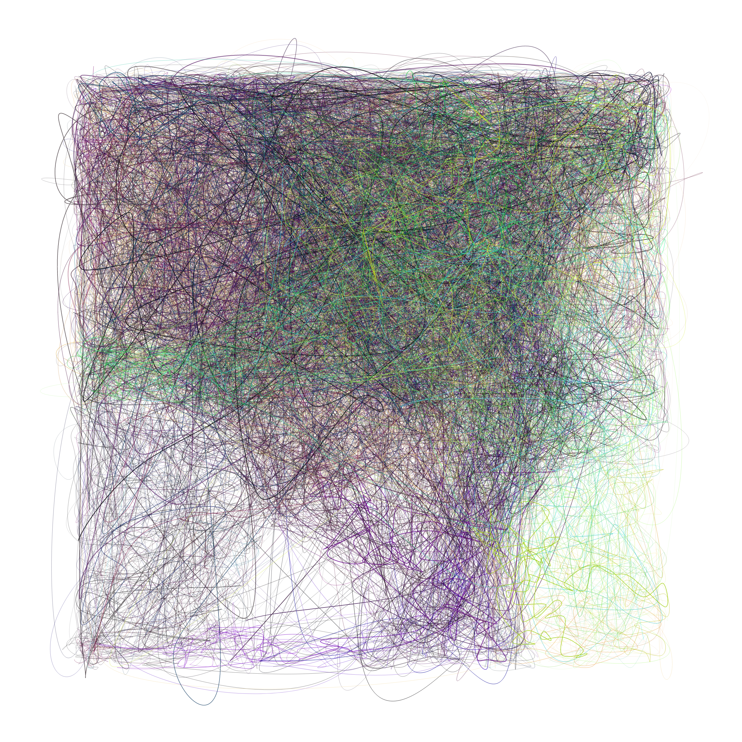 Art Blocks - Art Blocks v2 - Scribbled Boundaries #258 - NFT # 131000258