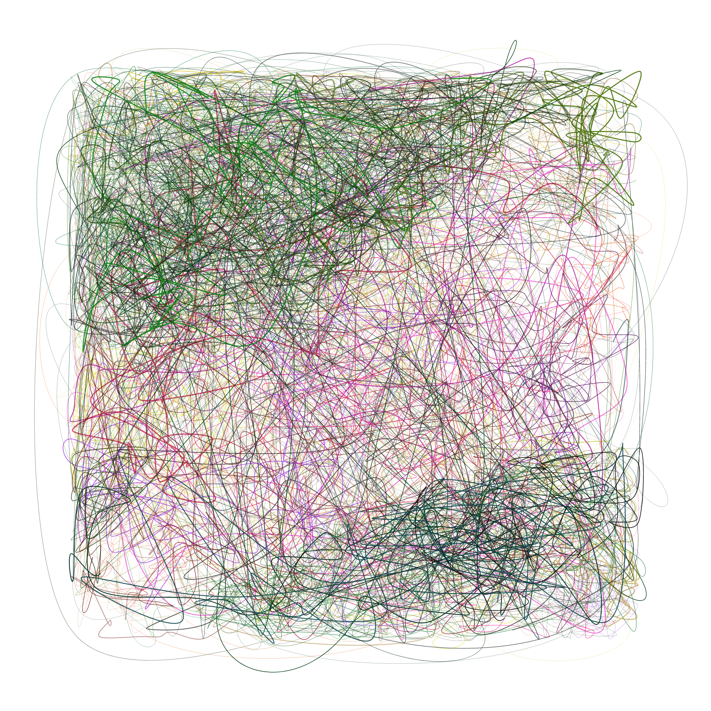 Art Blocks - Art Blocks v2 - Scribbled Boundaries #260 - NFT # 131000260